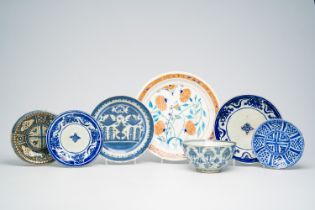 Seven Islamic pottery wares, incl. Iznik/Kutahya, Syria, Qajar, 17th C. and later