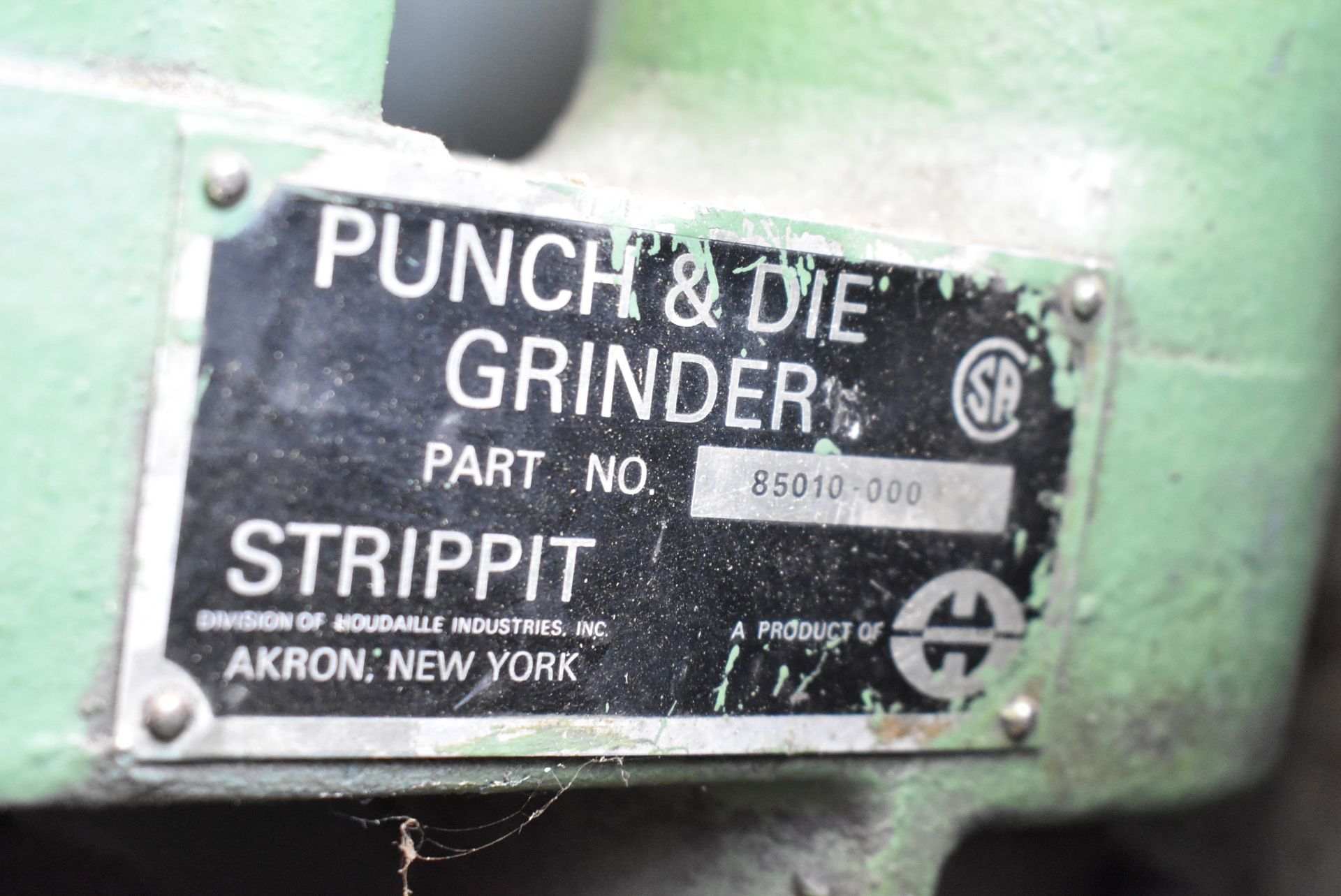 STRIPPIT PUNCH AND DIE GRINDER WITH 5" 3 JAW CHUCK AND 5" GRINDING WHEEL S/N: 85010-000 (LOCATED - Image 2 of 2