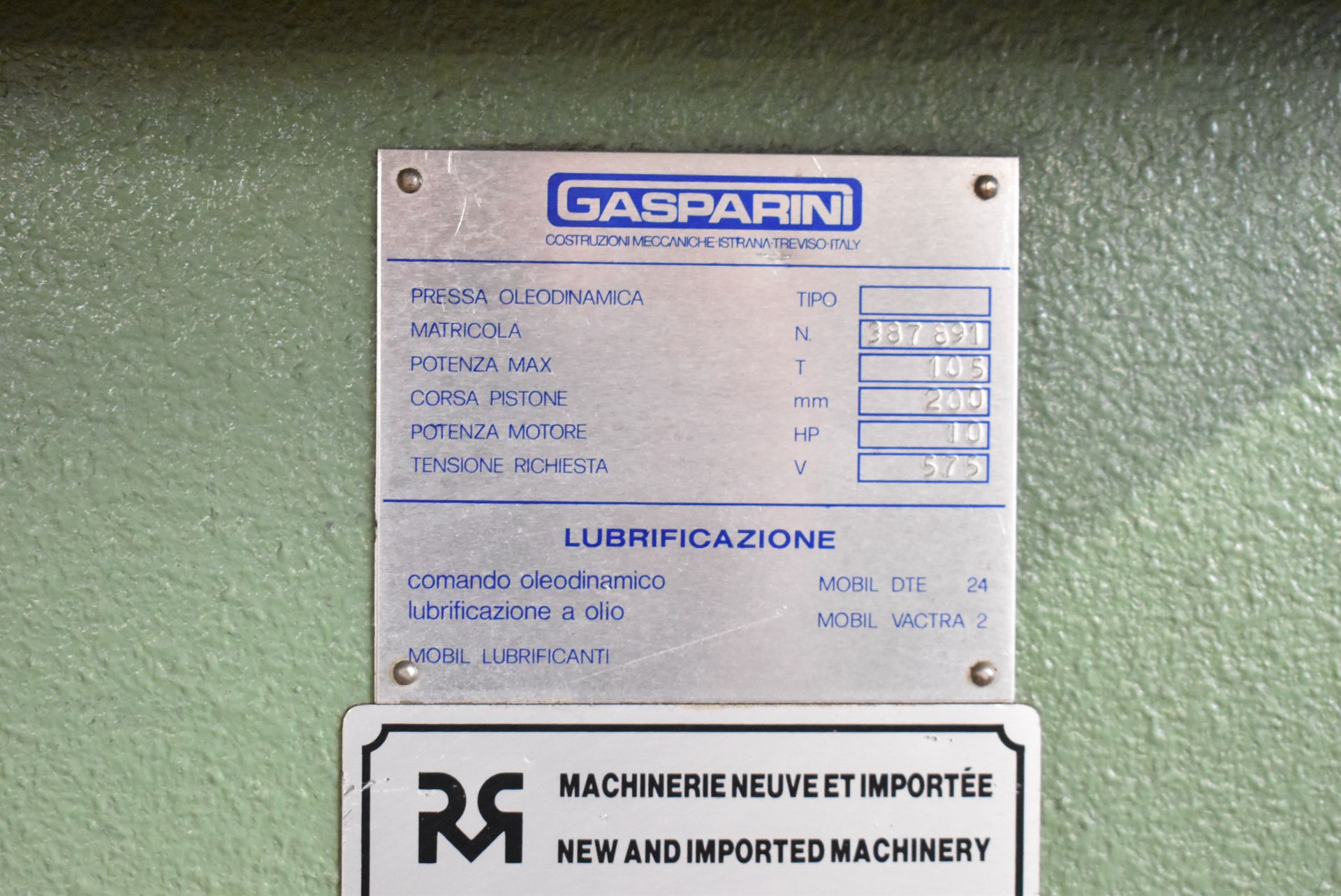 GASPARINI POA 105 10' CNC HYDRAULIC CNC BRAKE PRESS WITH 105 TON CAPACITY, HURCO AUTOBEND 5C - Image 7 of 10