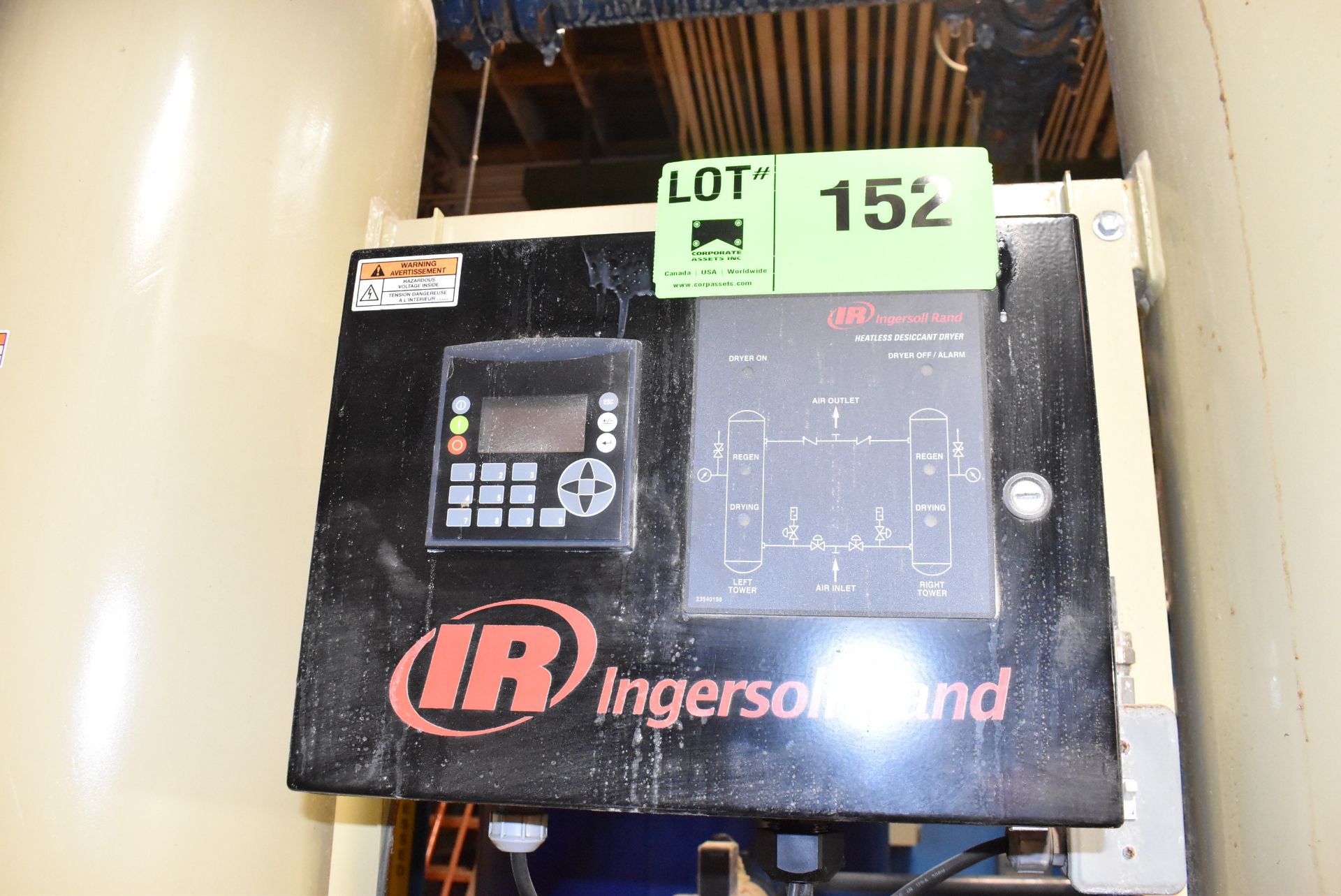 INGERSOLL RAND HLA6001HE0AHOX AIR DRYER WITH 150 PSIG MAX INLET, 115V/60Hz/1PH S/N WCH1041307 ( - Image 2 of 4