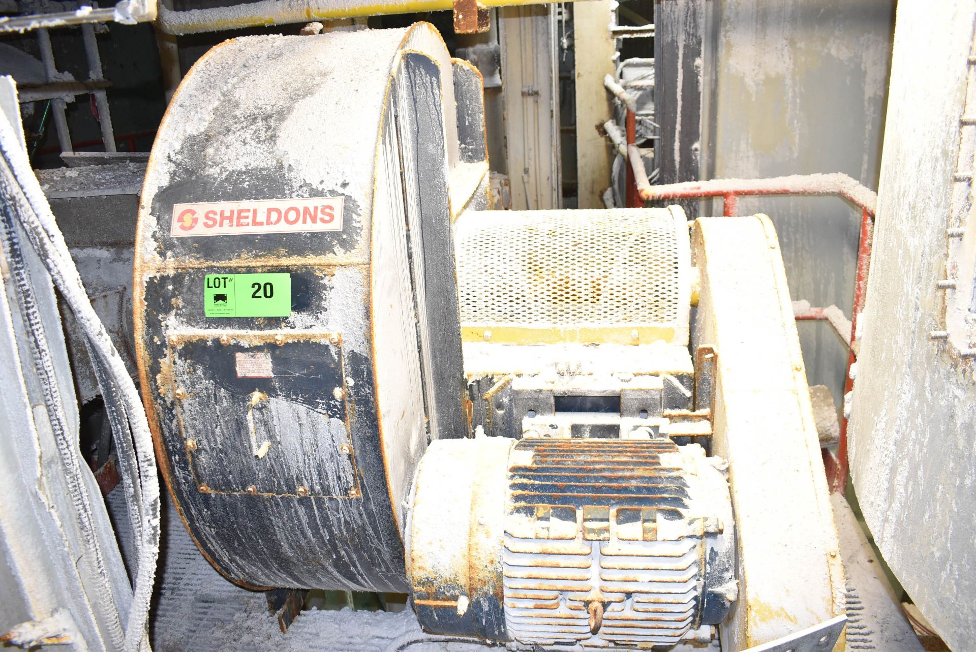 SHELDONS ENGINEERING BLOWER, S/N N/A (CI) [RIGGING FEE FOR LOT #20 - $4000 CAD PLUS APPLICABLE