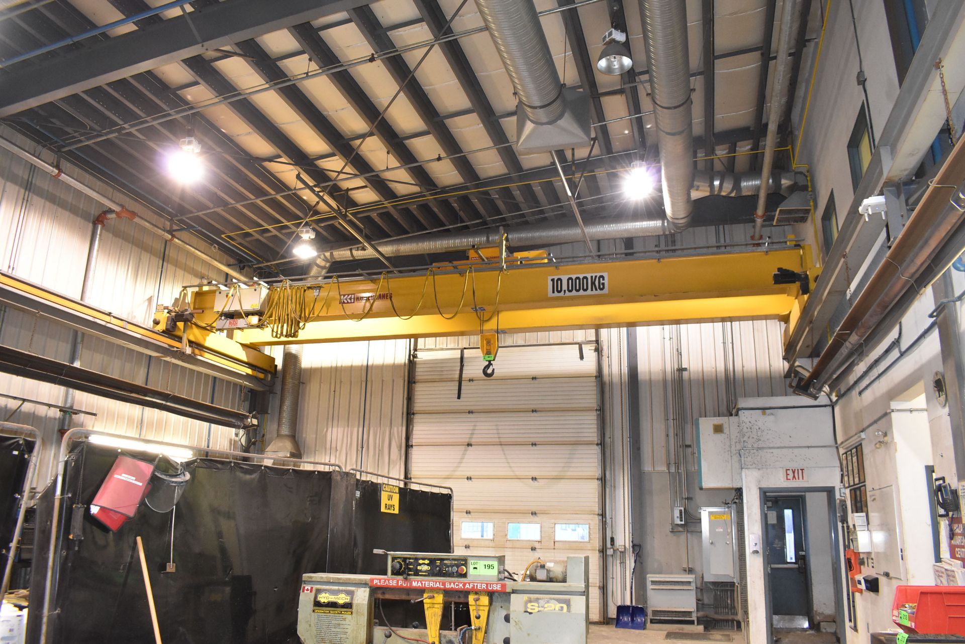 KONECRANES DOUBLE GIRDER TOP RUNNING DUAL MOTOR BRIDGE CRANE WITH 10 TON  CAPACITY, 35' SPAN, 90' - Image 5 of 17