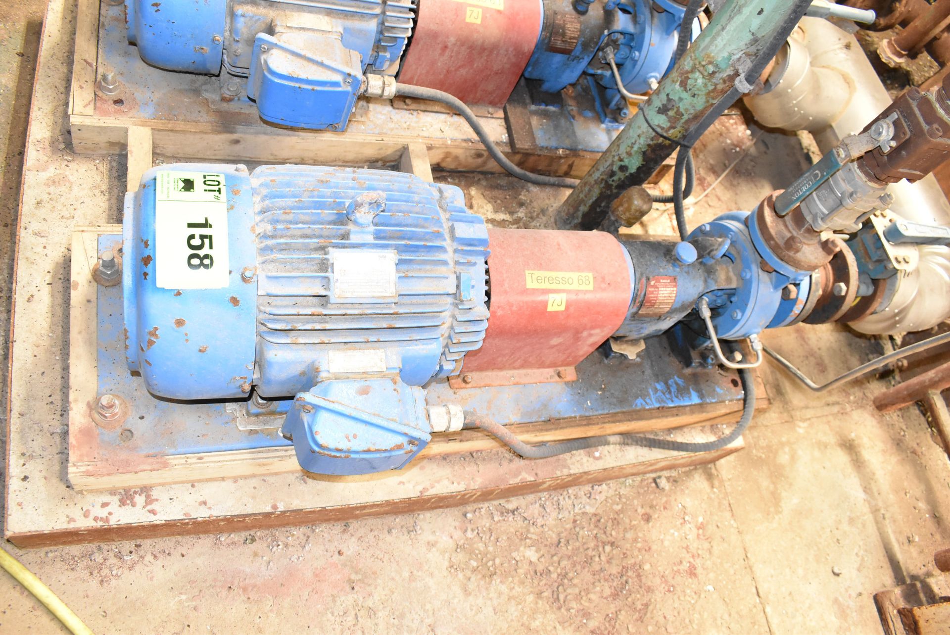 OPTIM TEFC 15HP, 3525RPM MOTOR AND EAGLE A100-S PUMP 3X2-6C SIZE 150 USGPM CAPACITY, 150FT 65PSI, - Image 2 of 4