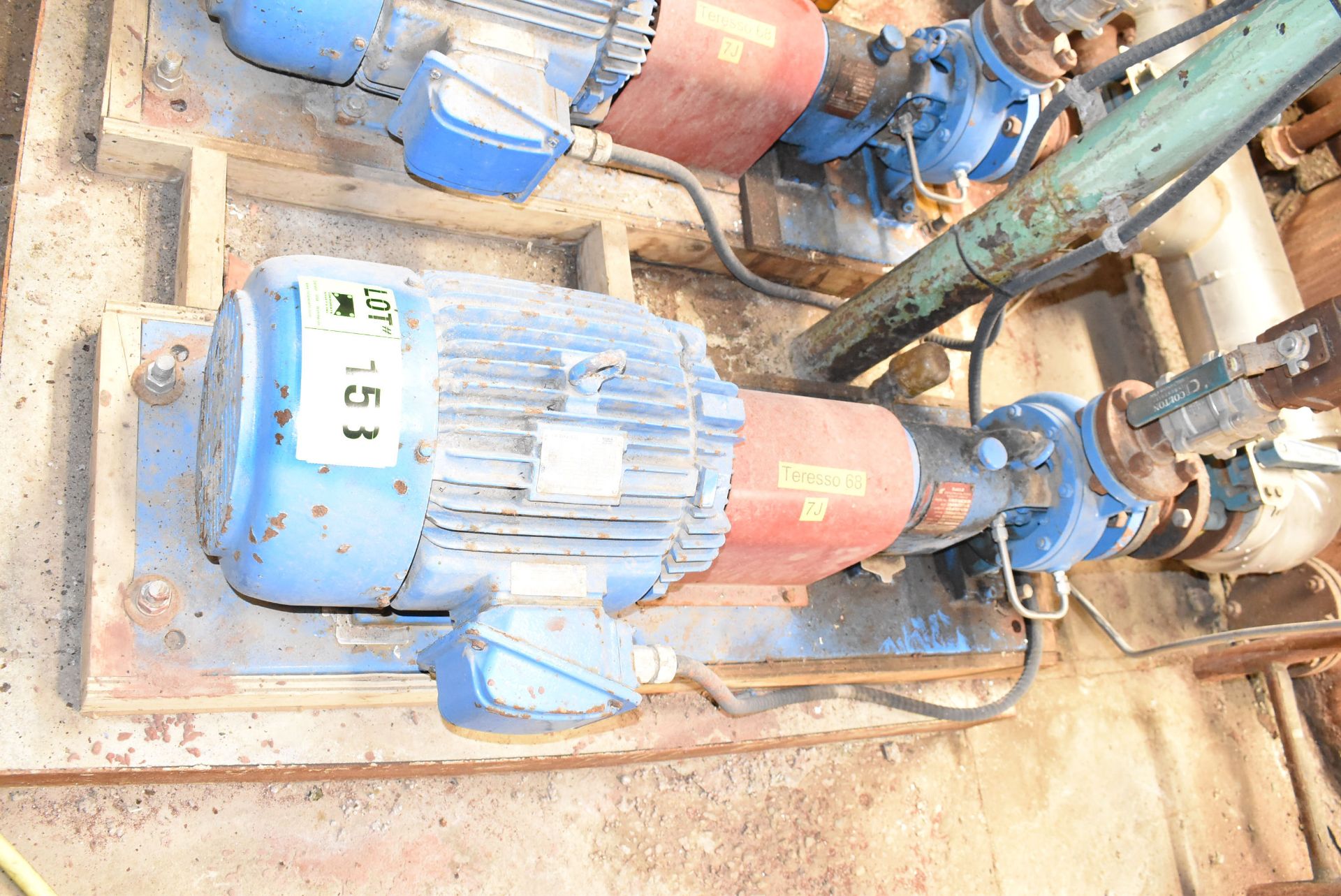 OPTIM TEFC 15HP, 3525RPM MOTOR AND EAGLE A100-S PUMP 3X2-6C SIZE 150 USGPM CAPACITY, 150FT 65PSI,