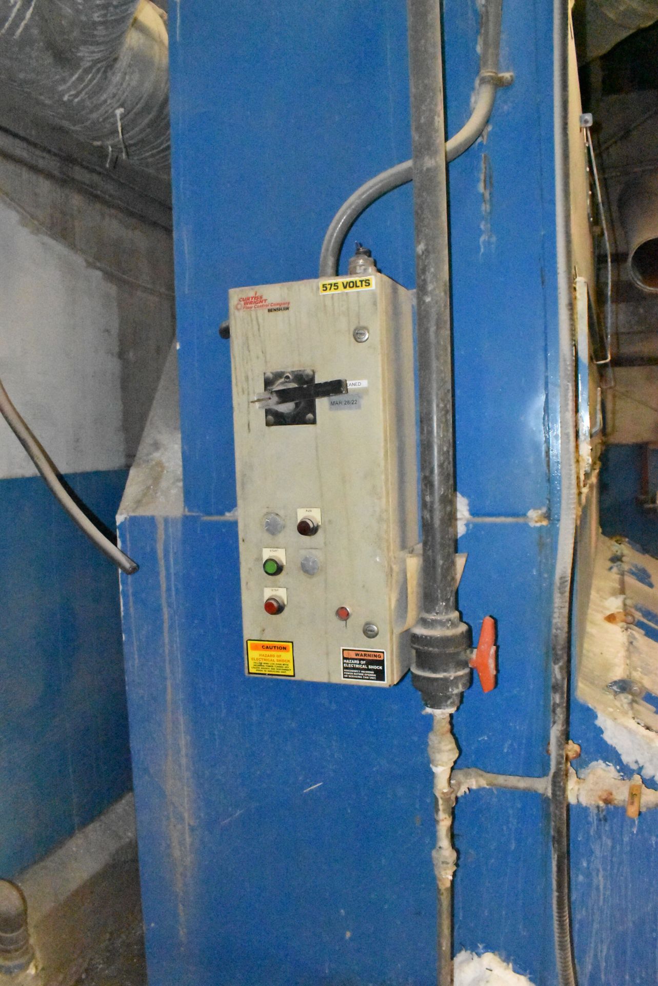 UNI-WASH UC-75 WET TYPE DUST COLLECTOR AND DOWN DRAFT BENCH WITH 30 HP ELECTRIC MOTOR, 575V/3PH/ - Image 5 of 6