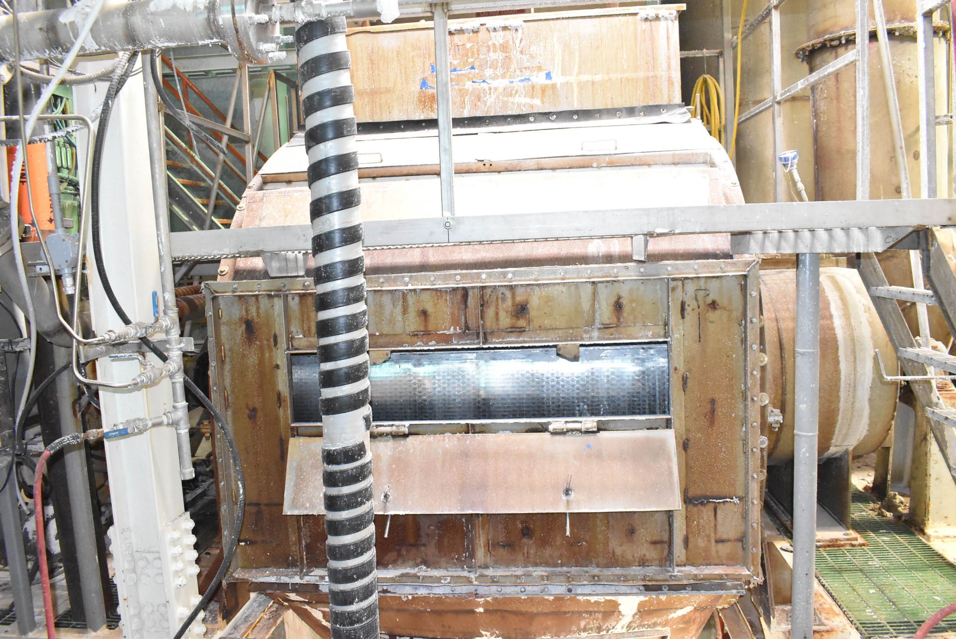 MFG UNKNOWN 6' FILTER DRYING WHEEL WITH CLEVELAND GEARBOX, S/N N/A (CI) [RIGGING FEE FOR LOT # - Image 2 of 8