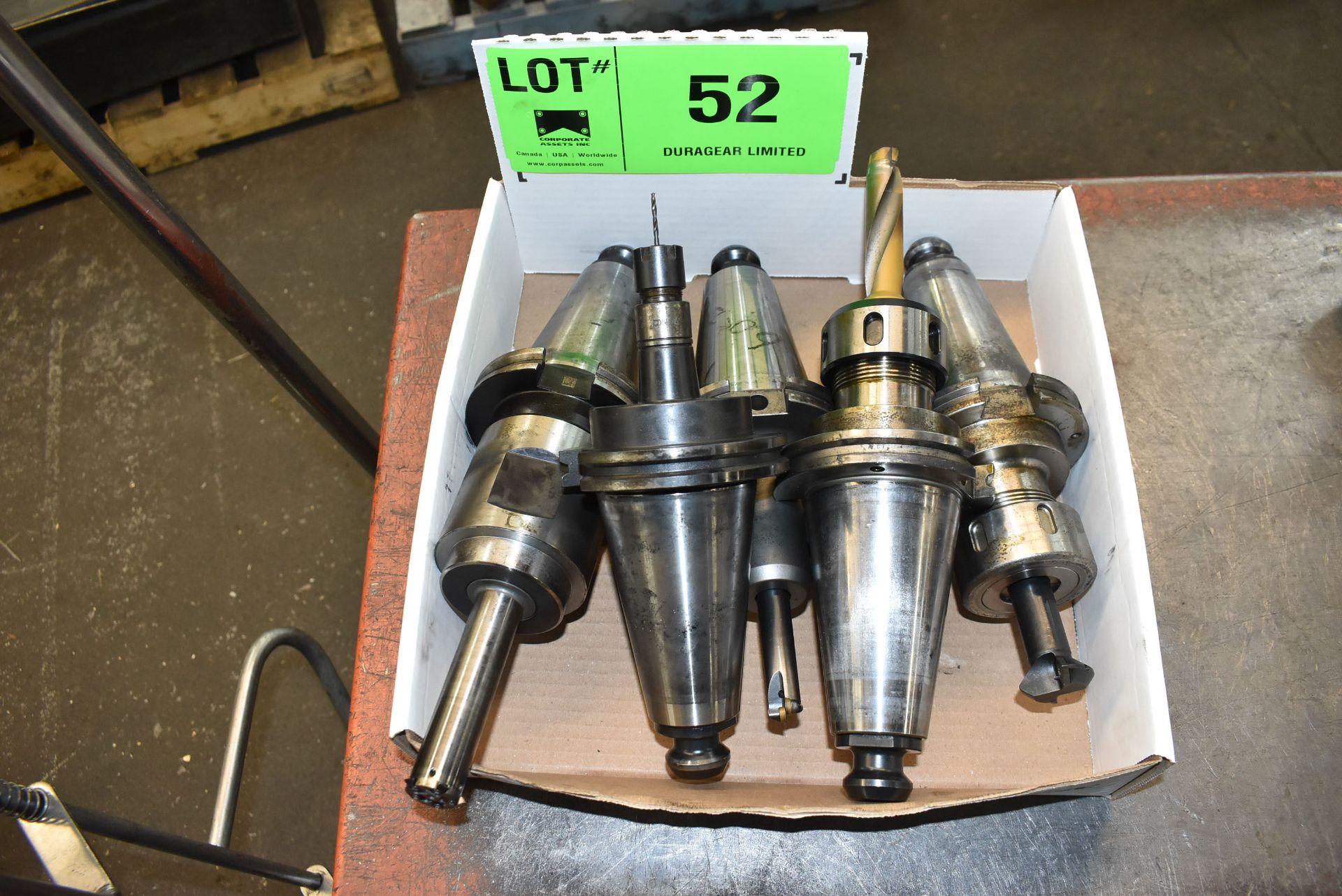 LOT/ (5) CAT 50 TAPER TOOL HOLDERS