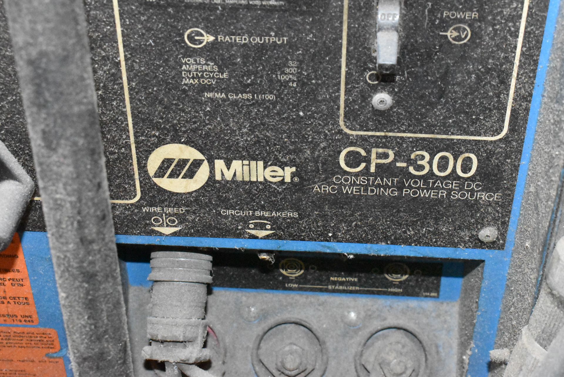 MILLER CP-300 MIG/ARC WELDER WITH MILLER WIRE FEED, S/N JJ461049 - Image 3 of 6