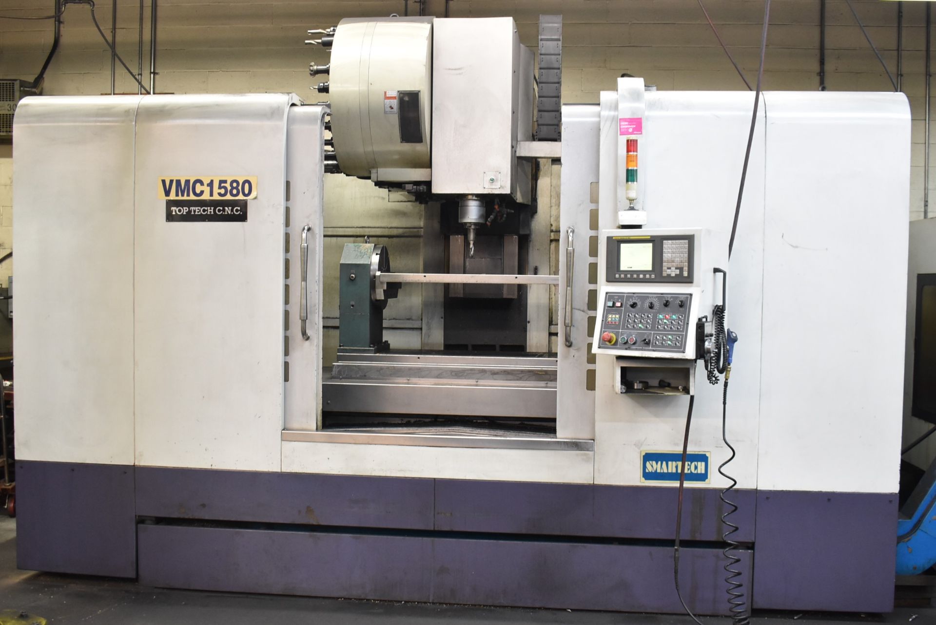 TOP TECH CNC 1580 4-AXIS CNC VERTICAL MACHINING CENTER WITH FANUC SERIES OI-MC CNC CONTROL, 31.5" - Image 6 of 6