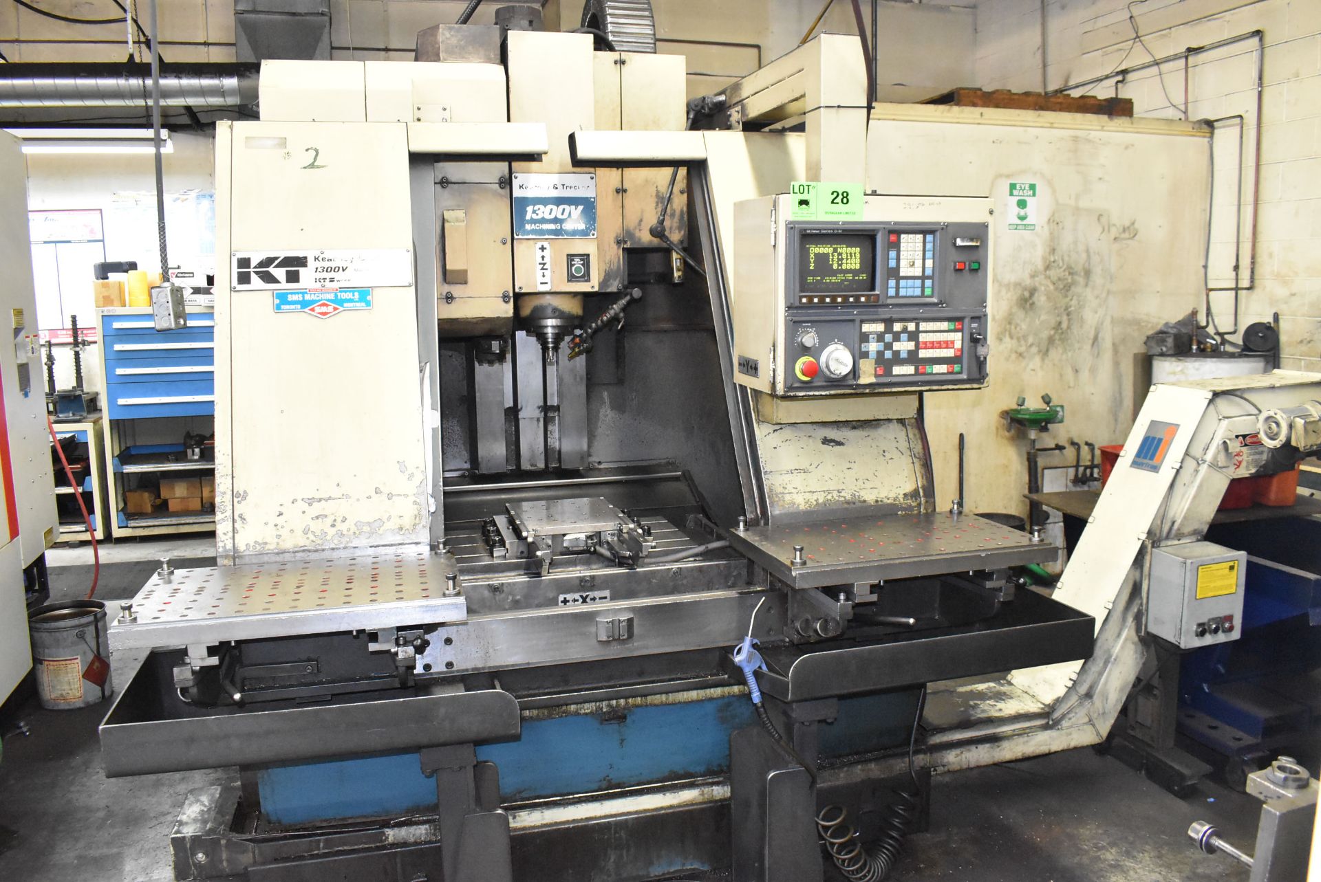 KT KEARNEY & TRECKER 1300V CNC VERTICAL MACHINING CENTERS WITH FANUC SERIES O-M CNC CONTROL, 16.5" X - Image 2 of 8