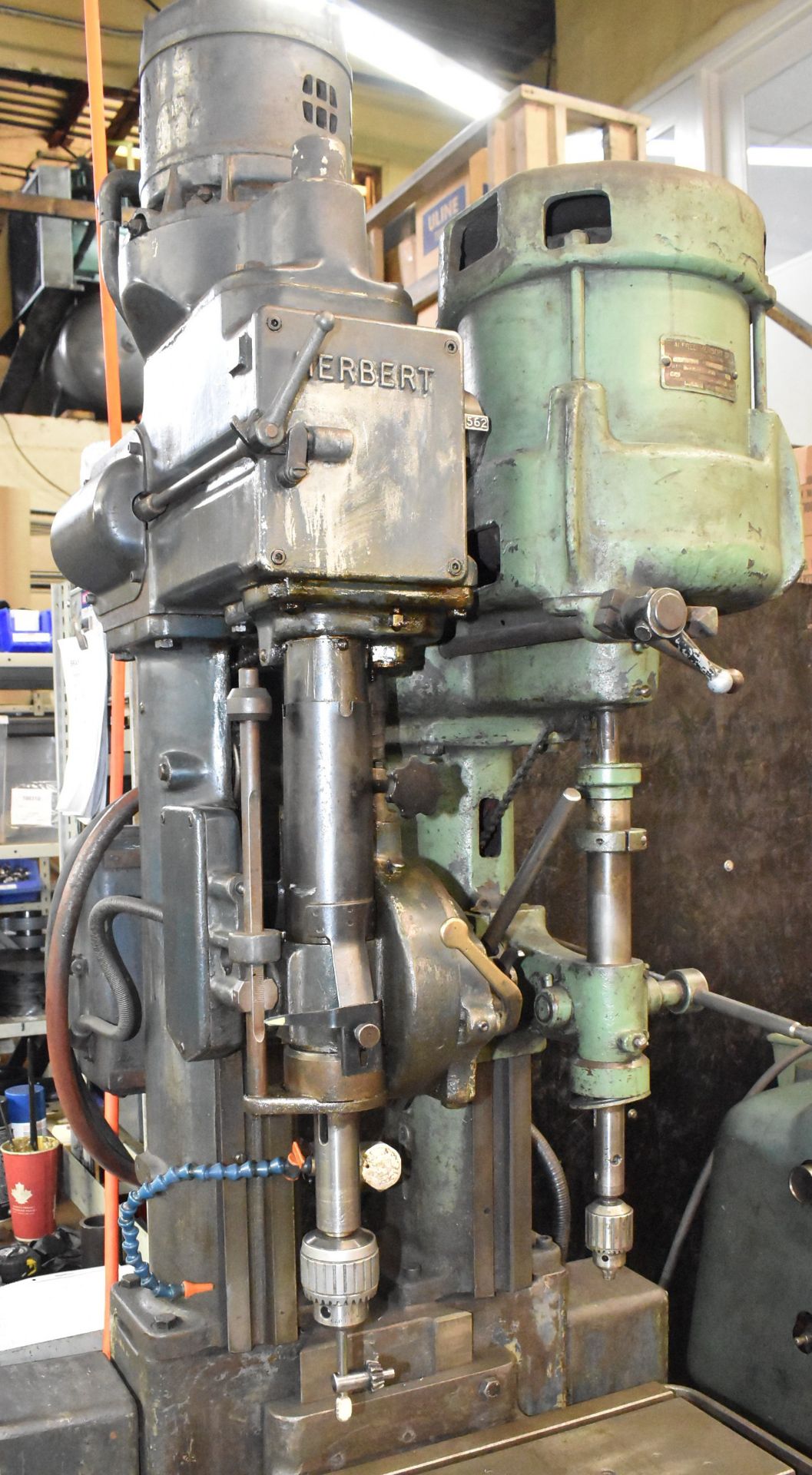 ALFRED HERBERT GANG TYPE DRILL PRESS WITH 15" X 24" T-SLOT TABLE, S/N N/A (CI) [RIGGING FEE FOR - Image 2 of 5