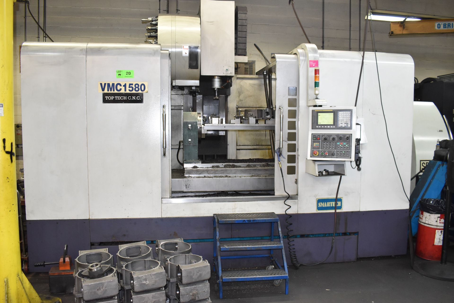 TOP TECH CNC 1580 4-AXIS CNC VERTICAL MACHINING CENTER WITH FANUC SERIES OI-MC CNC CONTROL, 31.5" - Image 2 of 6