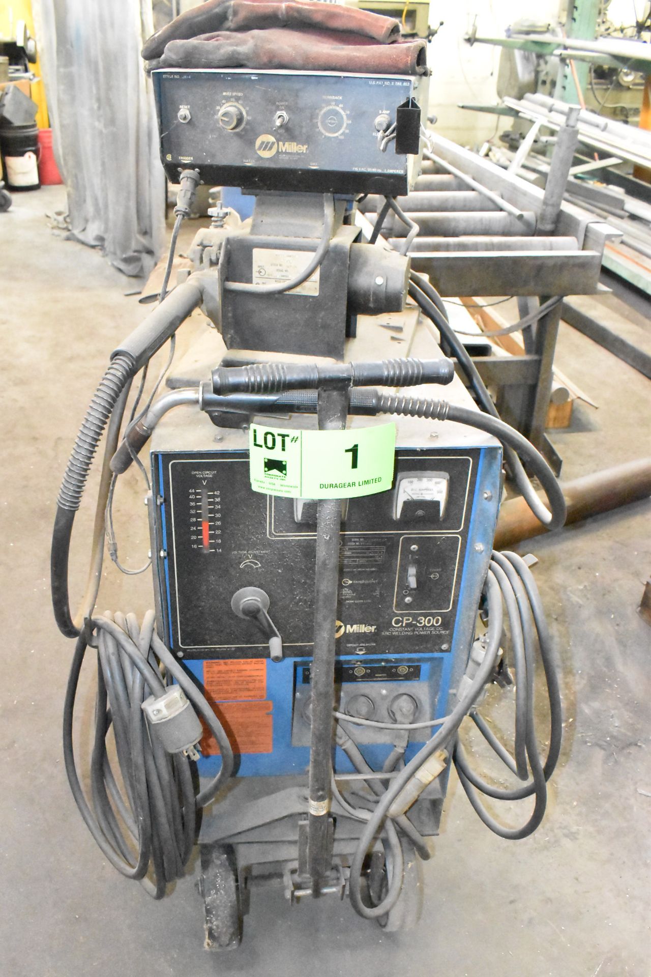 MILLER CP-300 MIG/ARC WELDER WITH MILLER WIRE FEED, S/N JJ461049 - Image 2 of 6