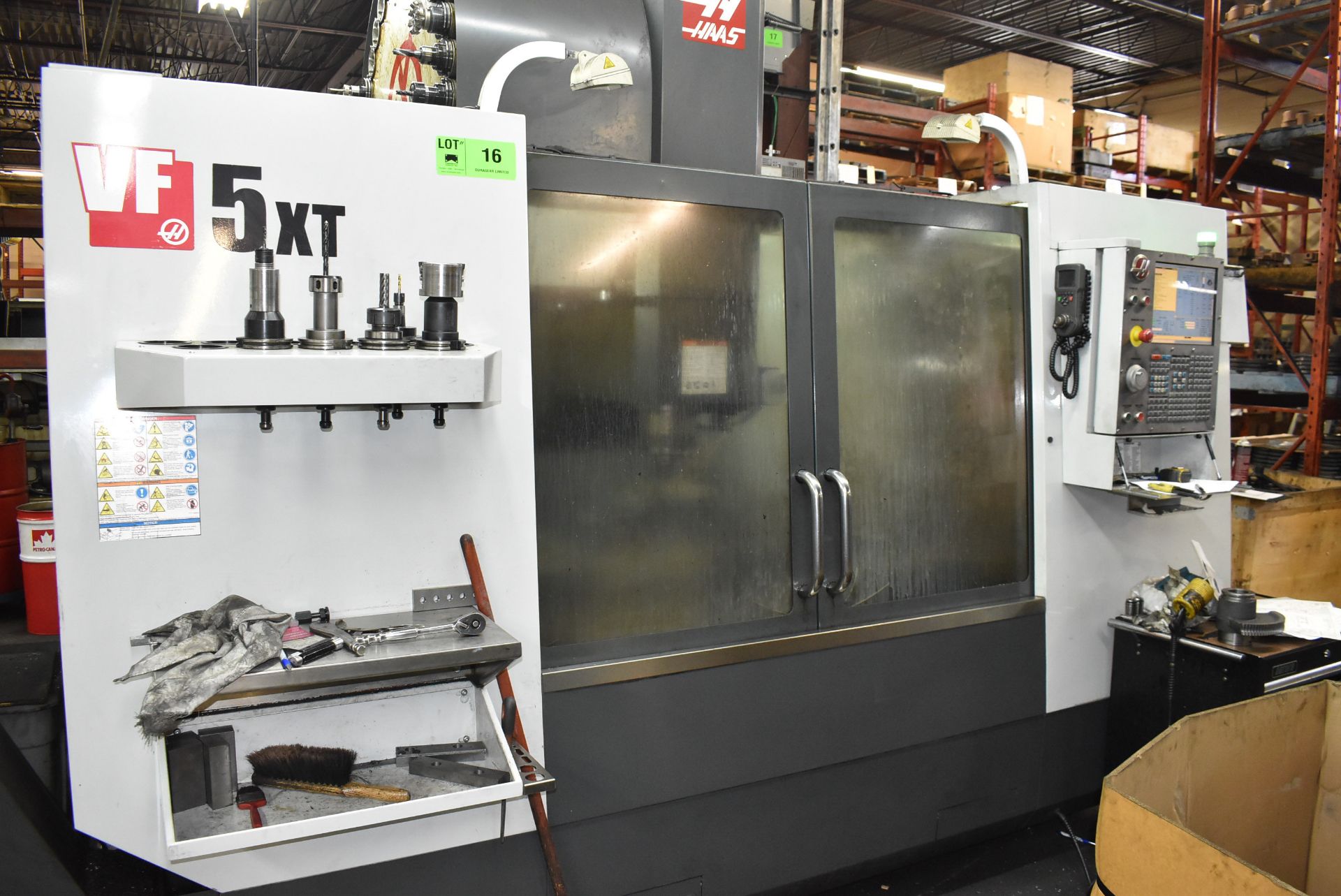 HAAS (2012) VF-5 CNC VERTICAL MACHINING CENTER WITH HAAS CNC CONTROL, 23" X 62" T-SLOT TABLE,