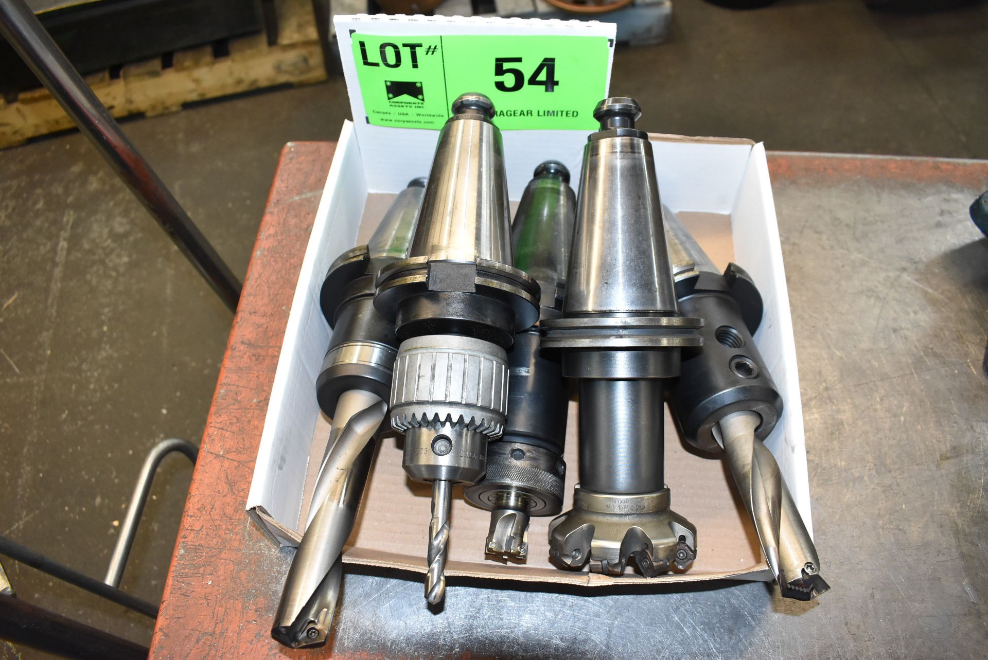 LOT/ (5) CAT 50 TAPER TOOL HOLDERS