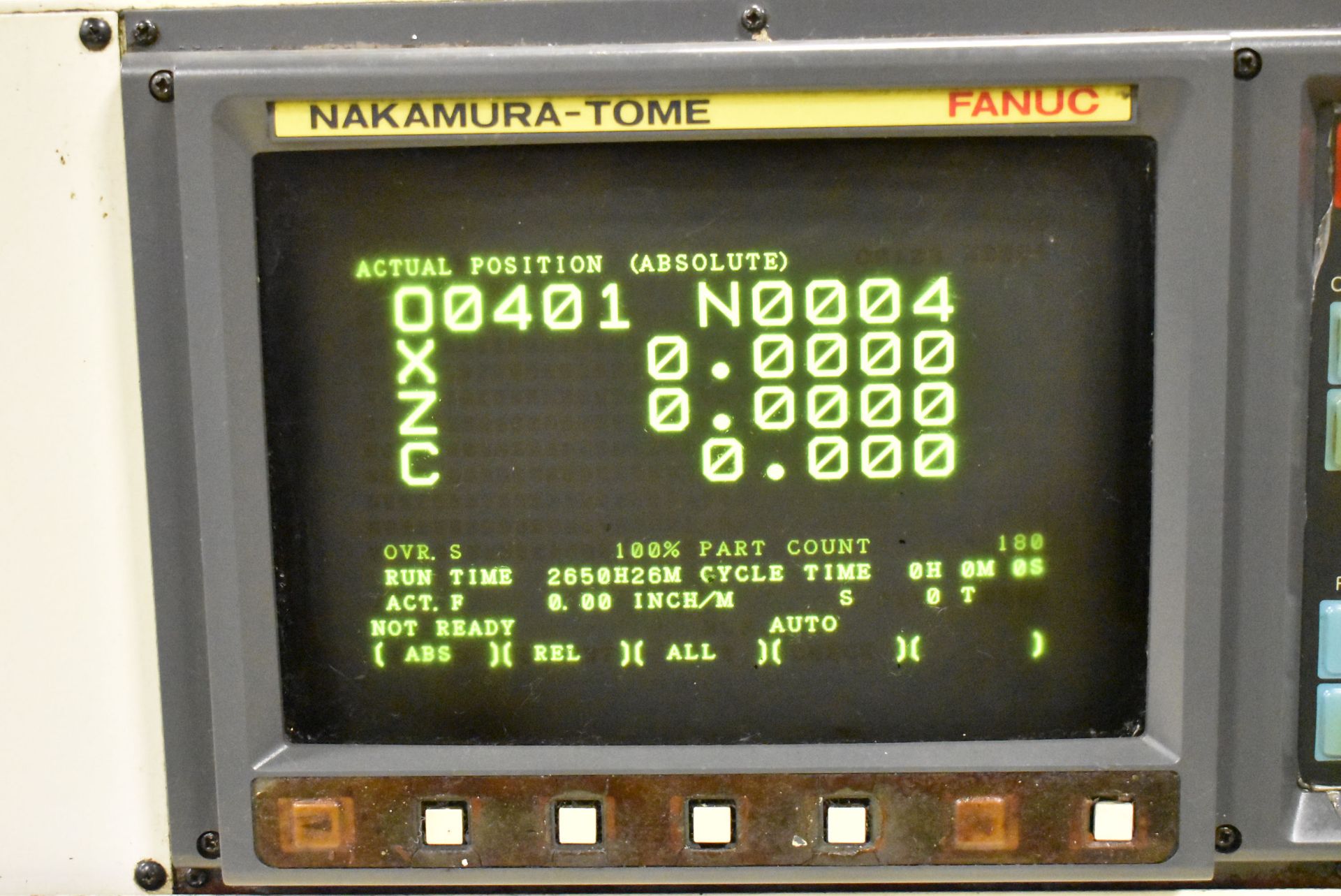 NAKAMURA-TOME TMC15M CNC TURNING CENTER WITH NAKAMURA-TOME FANUC CNC CONTROL, HYDRAULIC COLLET - Image 2 of 7