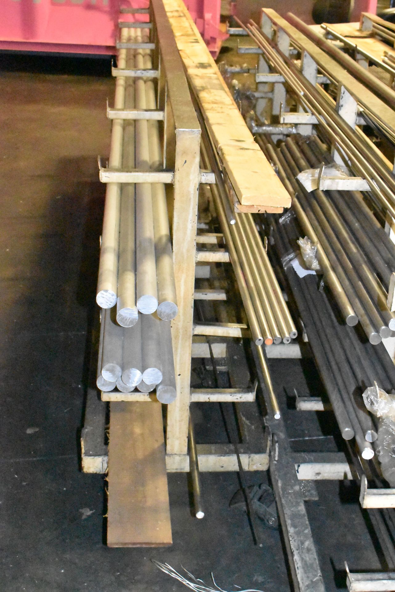 LOT/ CONTENTS OF (3) RACKS CONSISTING OF FERROUS AND NON-FERROUS BAR STOCK (RACKS NOT INCLUDED) - Image 2 of 5
