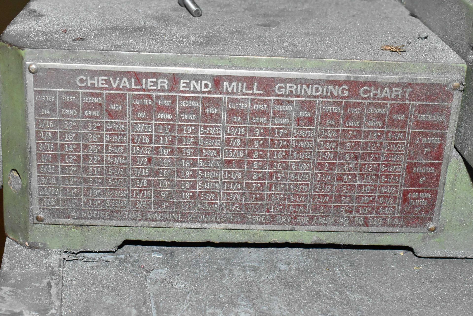 CHEVALIER FCG 610 TOOL GRINDER, S/N J5736032 - Image 3 of 4