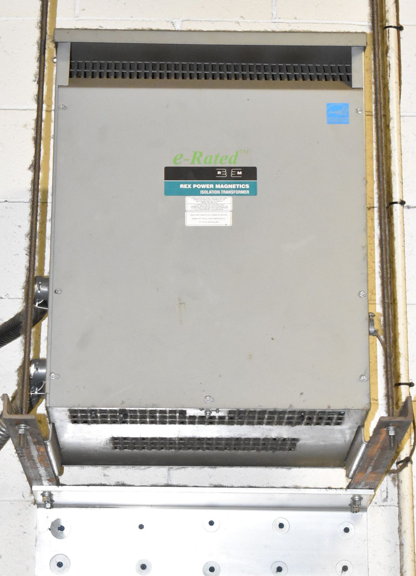 REX MFG BA30JS1/Z 30 KVA TRANSFORMER, 600-230-133V/3PH/60HZ, S/N C 47546-18 (CI) [RIGGING FE FOR LOT