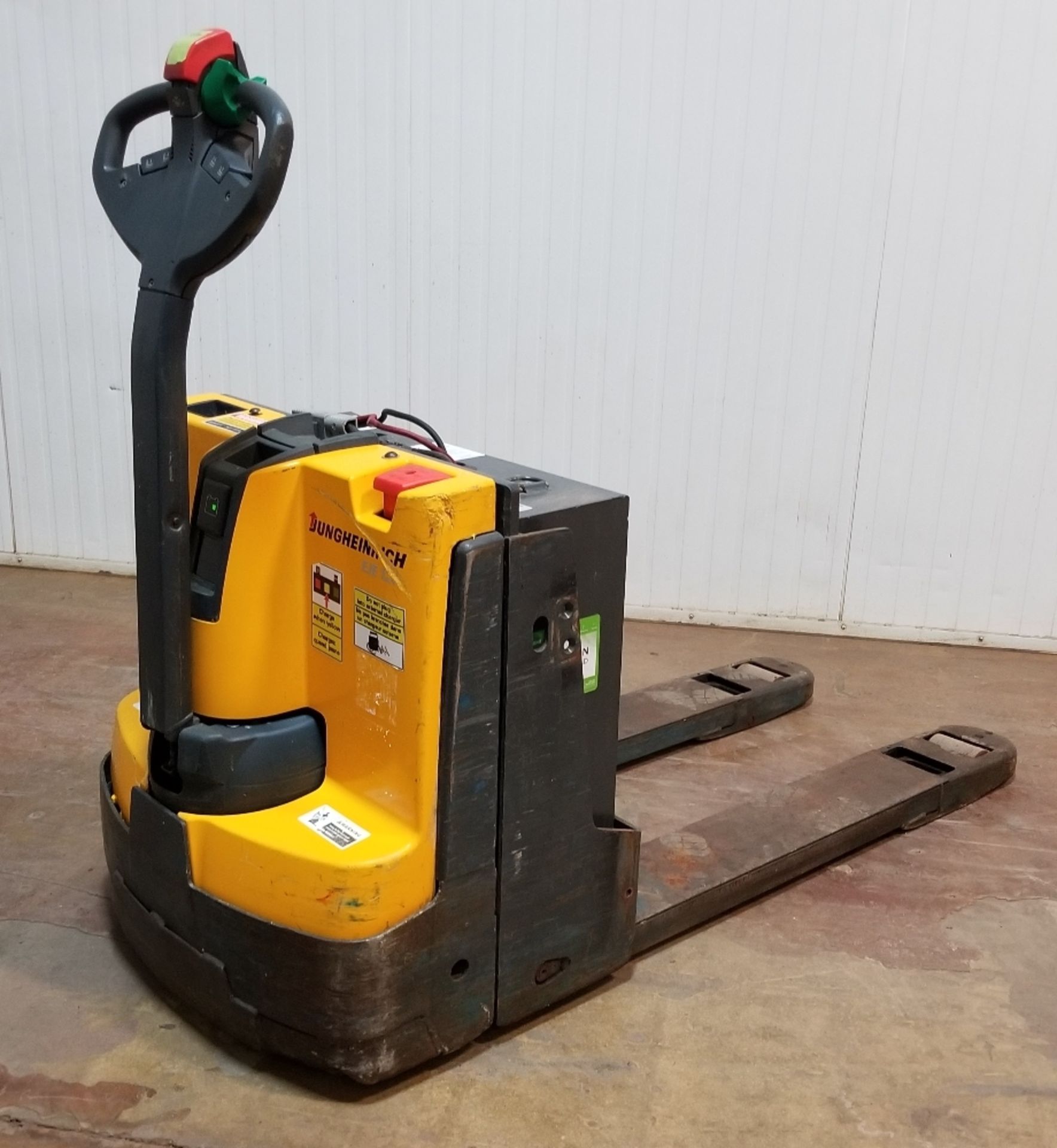 JUNGHEINRICH (2013) EJE-120 4,500 LB. CAPACITY 24V ELECTRIC WALK-BEHIND PALLET JACK WITH BUILT-IN