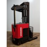 RAYMOND (2006) R30TT 3,000 LB. CAPACITY 36V ELECTRIC REACH TRUCK WITH 249" MAX. LIFT HEIGHT, 3-STAGE