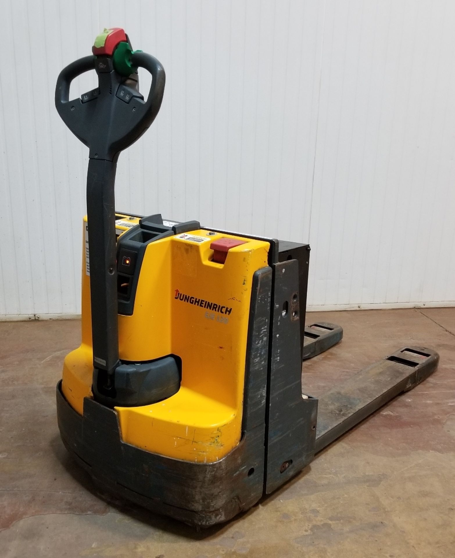 JUNGHEINRICH (2011) EJE-120 4,500 LB. CAPACITY 24V ELECTRIC WALK-BEHIND PALLET JACK WITH BUILT-IN