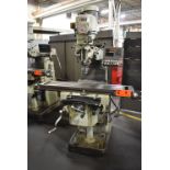 FIRST VERTICAL TURRET MILL WITH 10" X 50" T-SLOT TABLE, R8 SPINDLE TAPER, SPEEDS TO 4500 RPM,