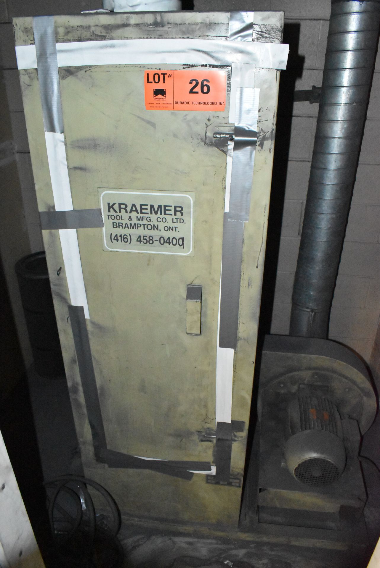 KRAEMER KTMEC-3 3 HP DUST COLLECTOR, S/N EC-3722 (CI) [RIGGING FEE FOR LOT #26 - $150 CAD PLUS - Image 2 of 5