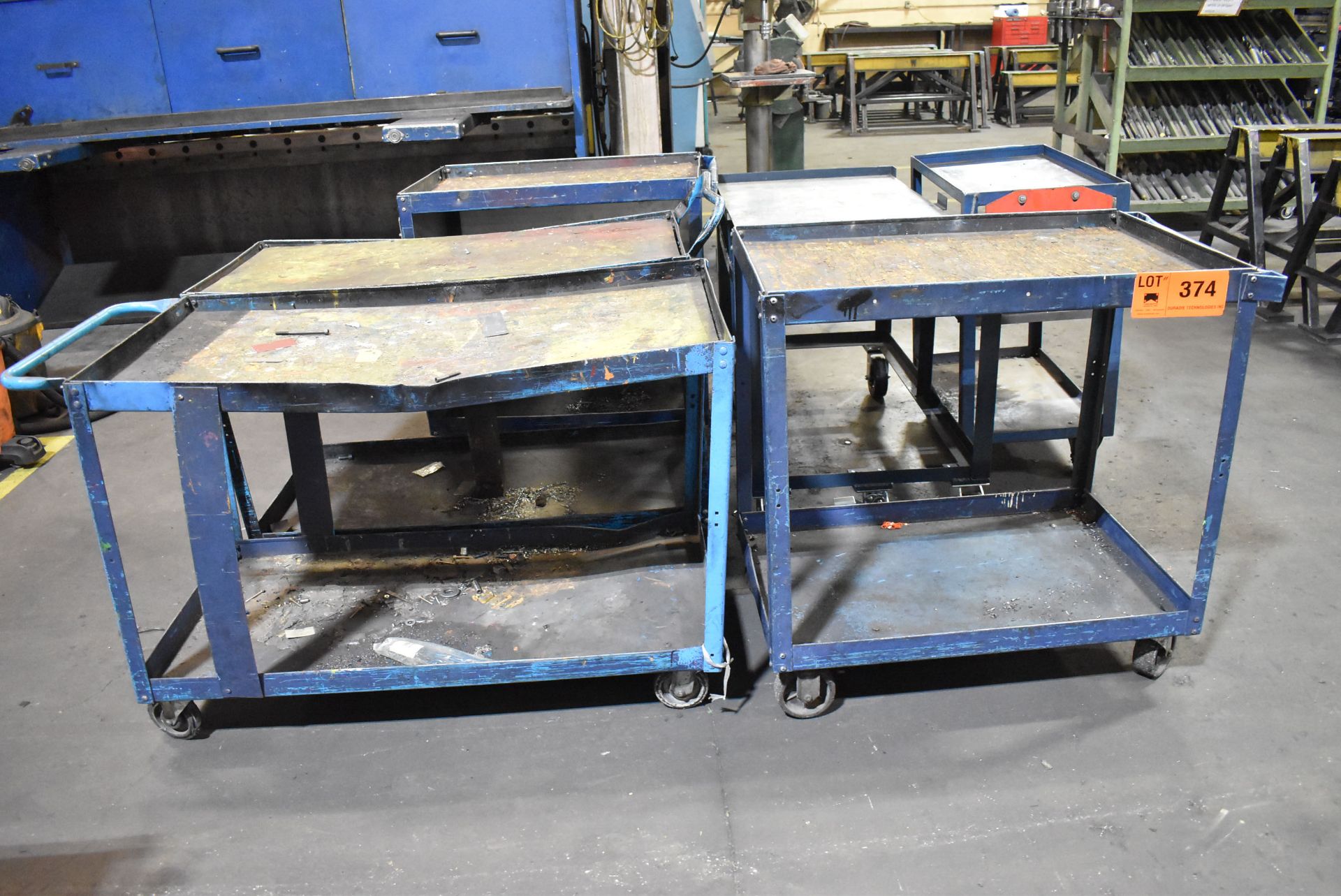 LOT/ SHOP CARTS THROUGHOUT PLANT (APPROX. 10 TOTAL)