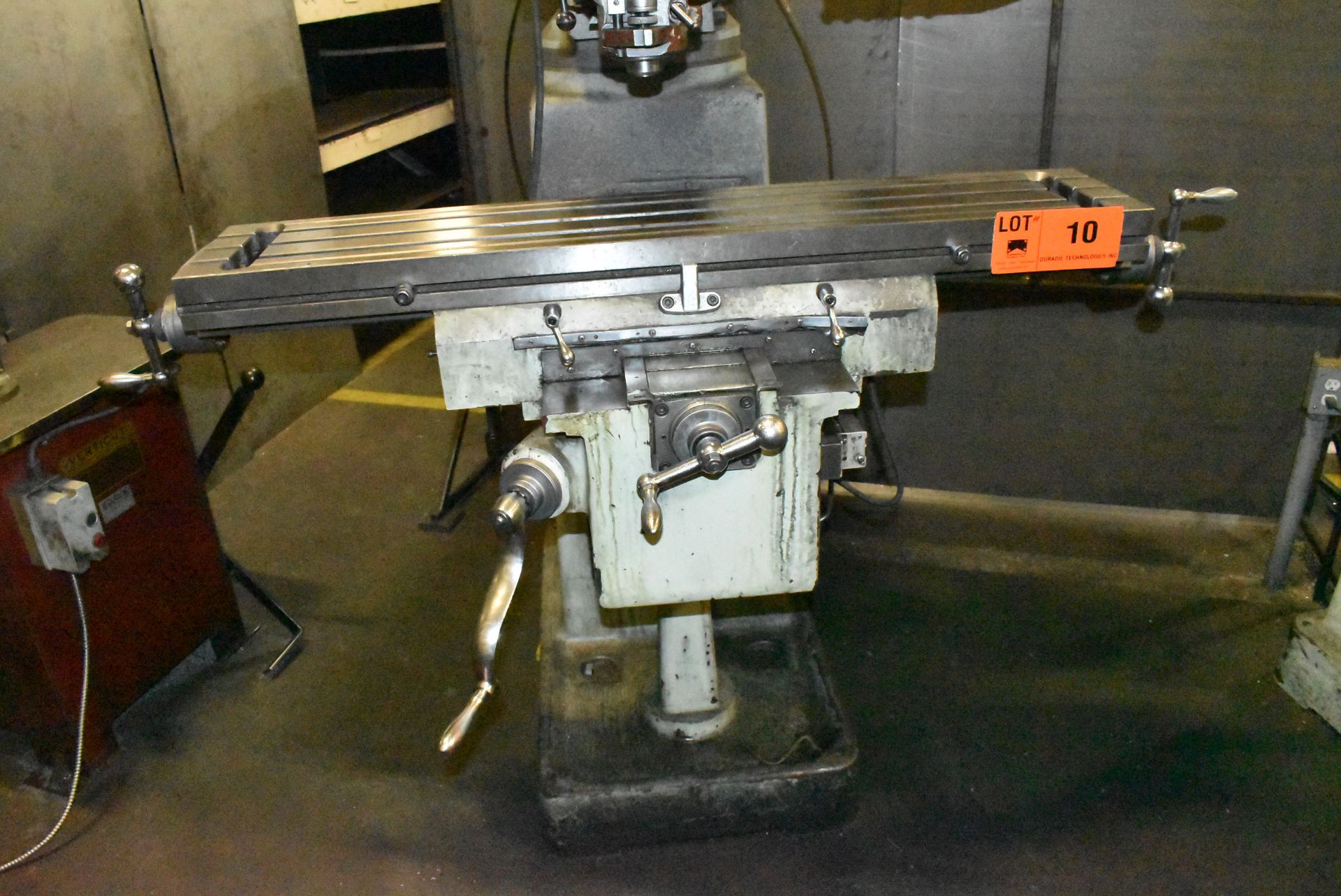FIRST VERTICAL TURRET MILL WITH 10" X 50" T-SLOT TABLE, R8 SPINDLE TAPER, SPEEDS TO 4500 RPM, - Image 6 of 7