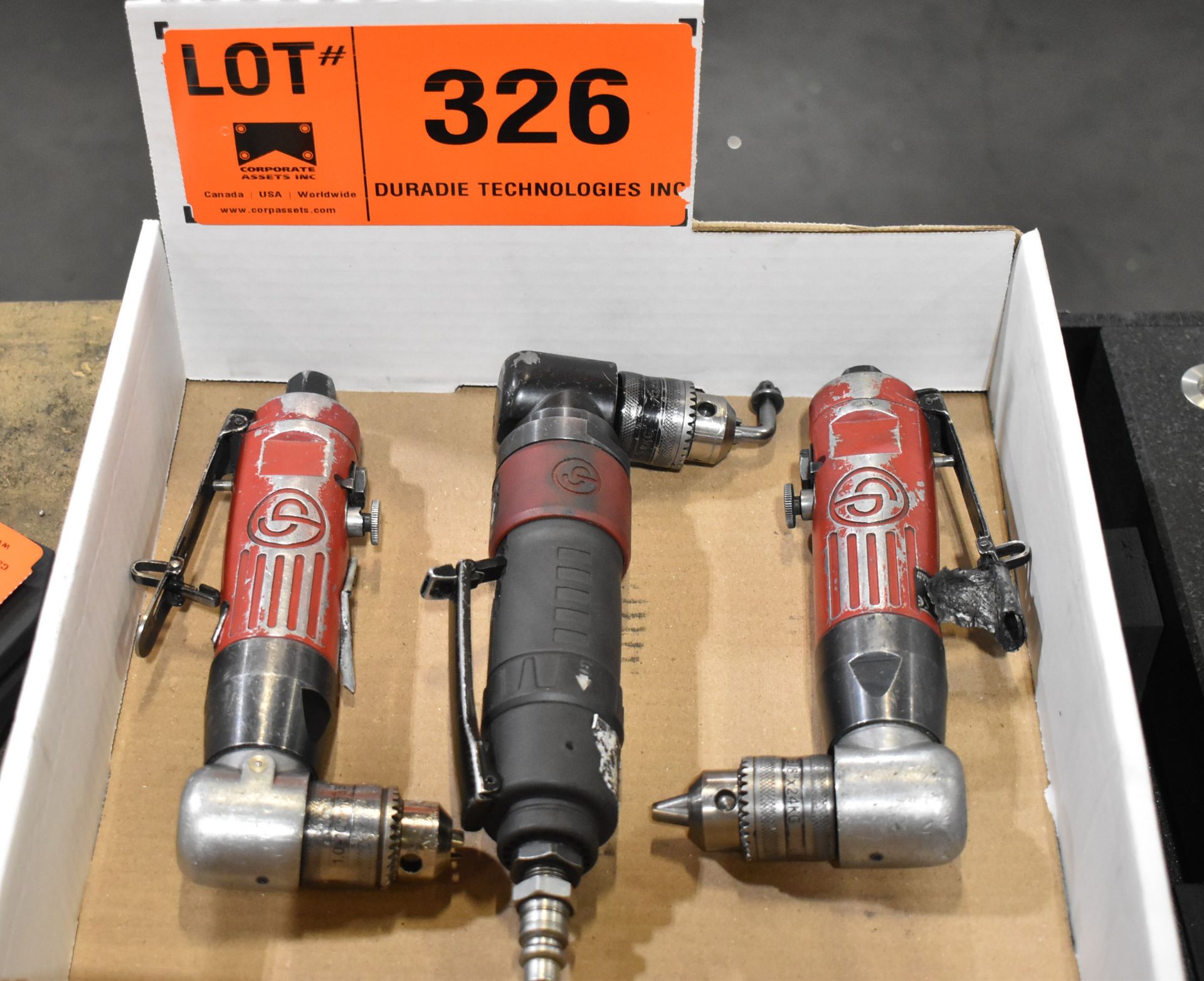 LOT/ (3) CP PNEUMATIC DIE GRINDERS