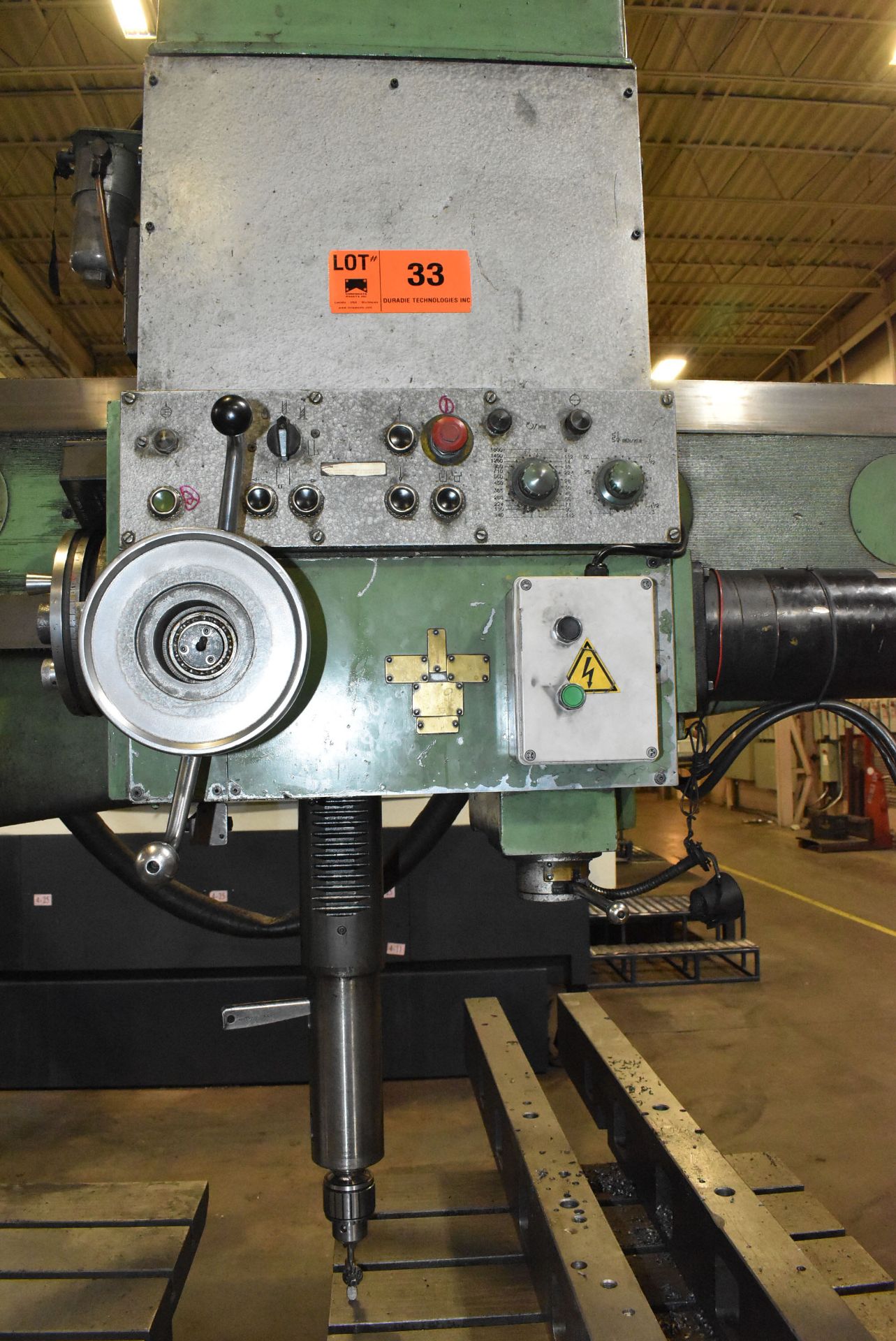 STANKO 2A576 9' RADIAL ARM DRILL WITH 21" COLUMN, SPEEDS TO 1800 RPM, 220V/3PH/60HZ, S/N 267 (CI) [ - Image 3 of 7