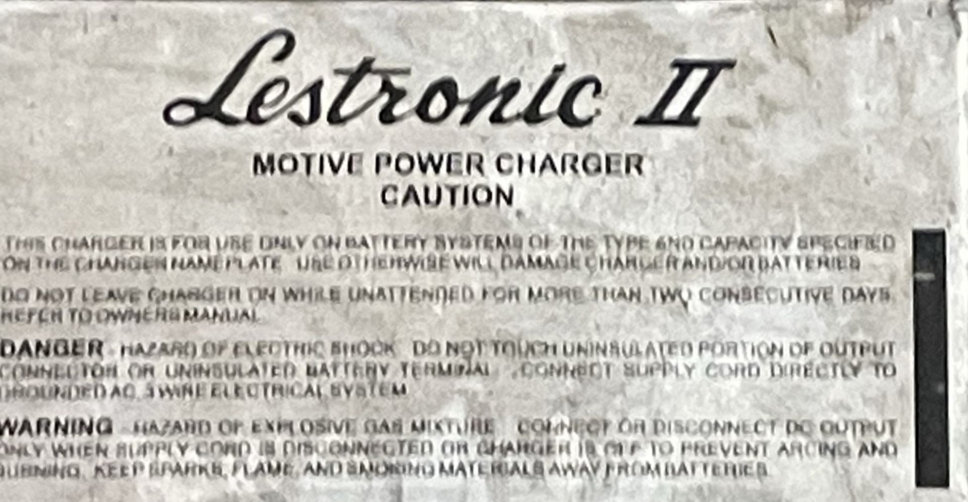 LESTRONIC II BATTERY CHARGER, SN N/A - Image 2 of 3