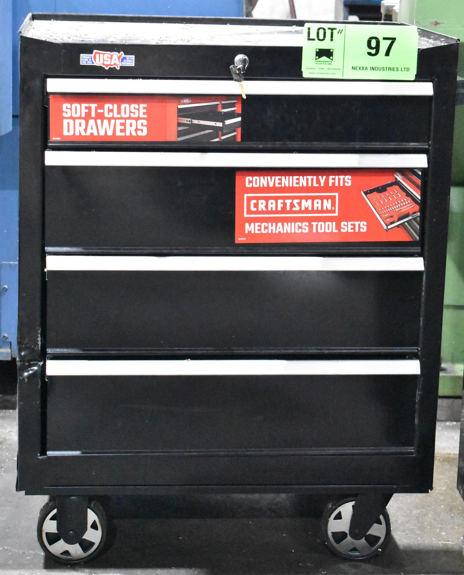 CRAFTSMAN 4-DRAWER ROLLING TOOL CABINET, S/N N/A [RIGGING FEE FOR LOT #97 - $10 CAD PLUS