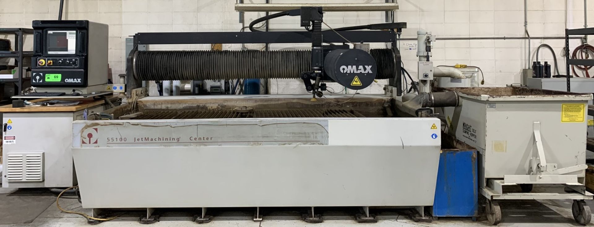 OMAX (2007) 55100 CNC WATERJET CUTTING SYSTEM WITH OMAX WINDOWS PC BASED CNC CONTROL, 55" X 100"