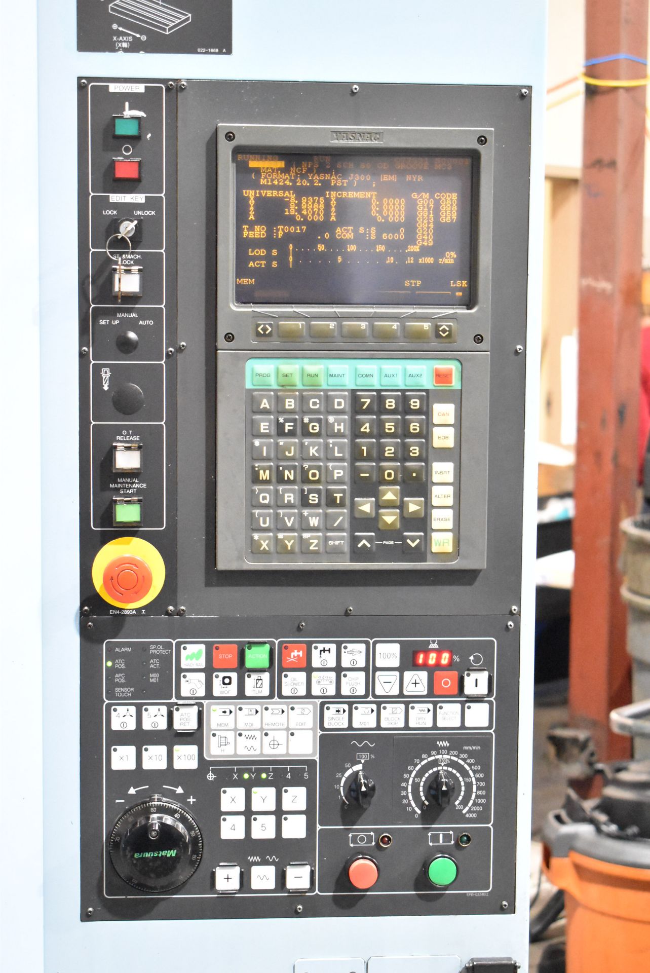 MATSUURA (2001) MC-800VG2 VERTICAL MACHINING CENTER WITH YASNAC CNC CONTROL, 45.27" X 20.07" - Image 2 of 18