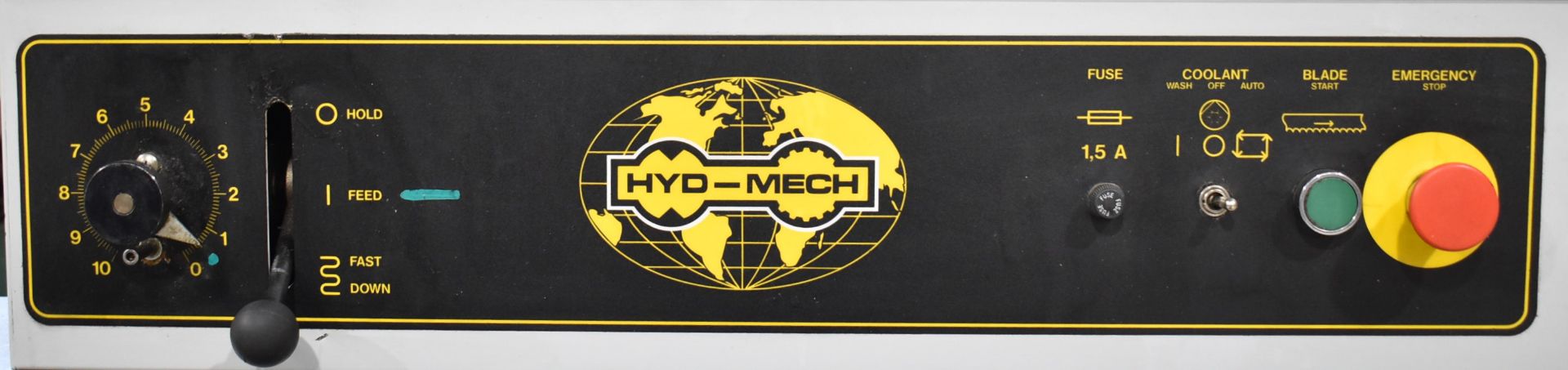 HYD-MECH S-20 HORIZONTAL BANDSAW WITH 2 HP MOTOR, MANUAL BUNDLING, COOLANT, 208V/3PH/60HZ, S/N - Image 2 of 7