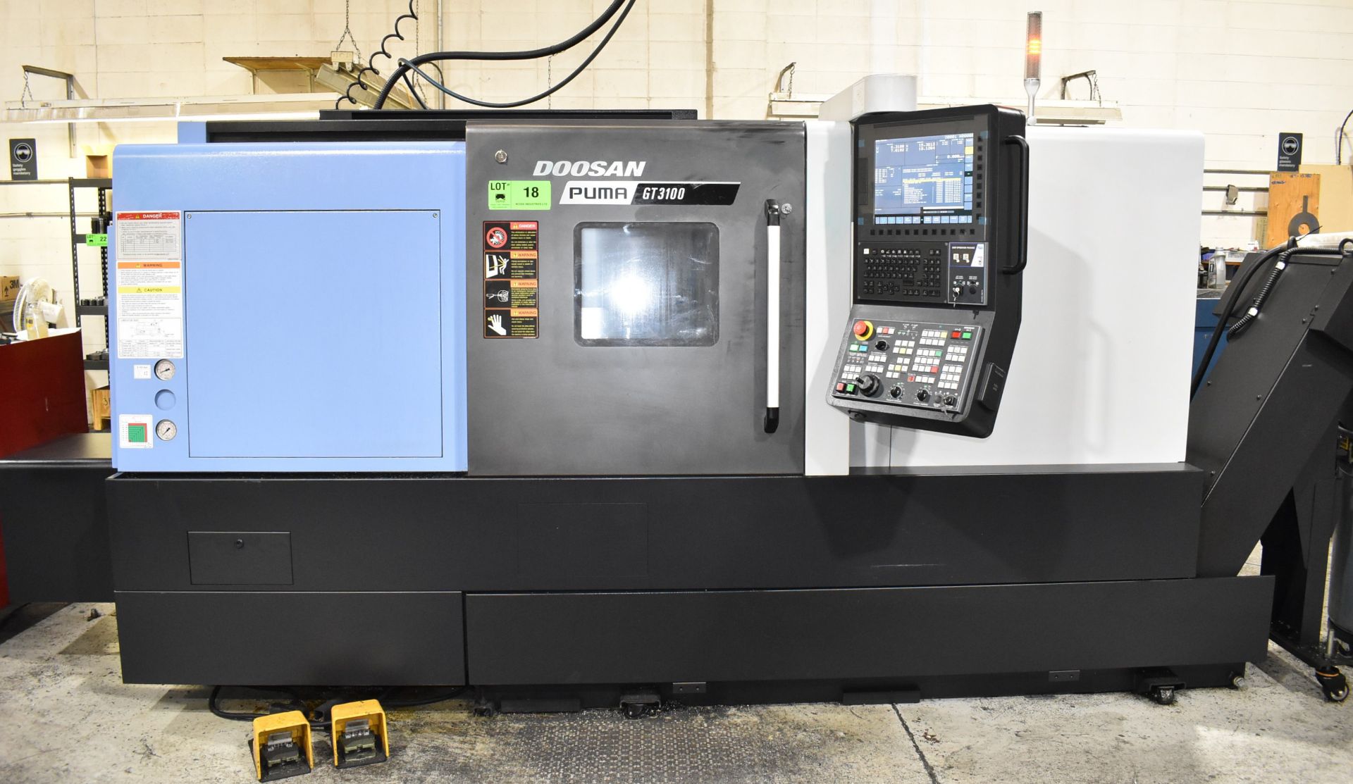 DOOSAN (2020) PUMA GT3100 CNC TURNING CENTER WITH DOOSAN EOP CNC CONTROL, SAMCHULLY MH-212 12" 3-JAW - Image 2 of 21