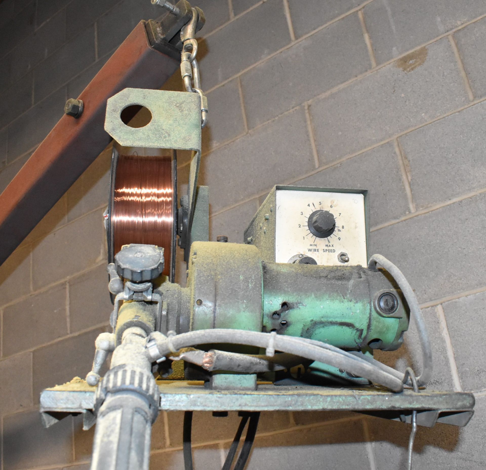 CANOX C-DW-450 MIG WELDER WITH WIRE FEEDER, BOOM, CABLES & GUN, S/N: JG056723 (TANK NOT INCLUDED) - Image 6 of 7