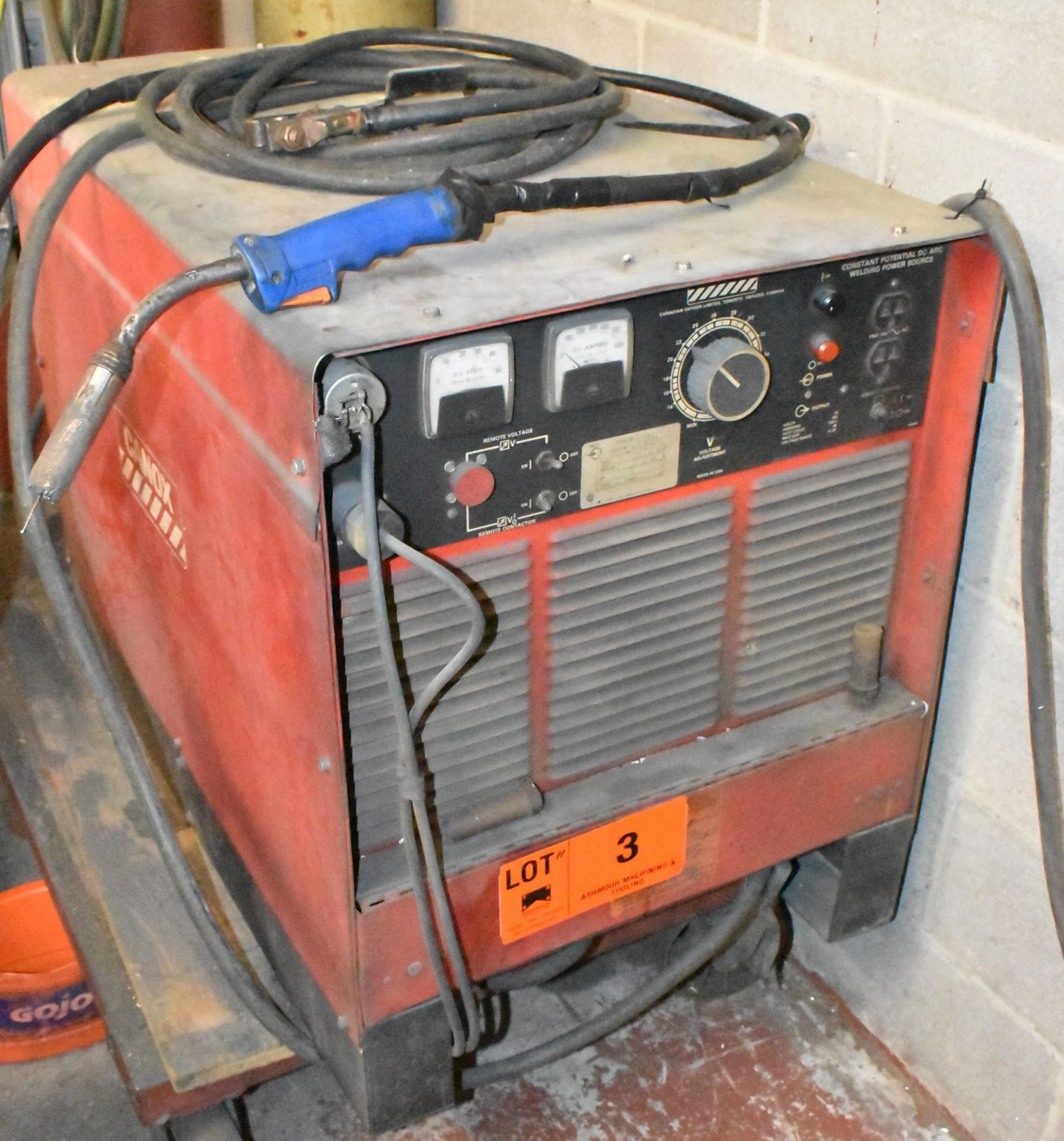 CANOX C-DW-450 MIG WELDER WITH WIRE FEEDER, BOOM, CABLES & GUN, S/N: JG056723 (TANK NOT INCLUDED) - Image 2 of 7