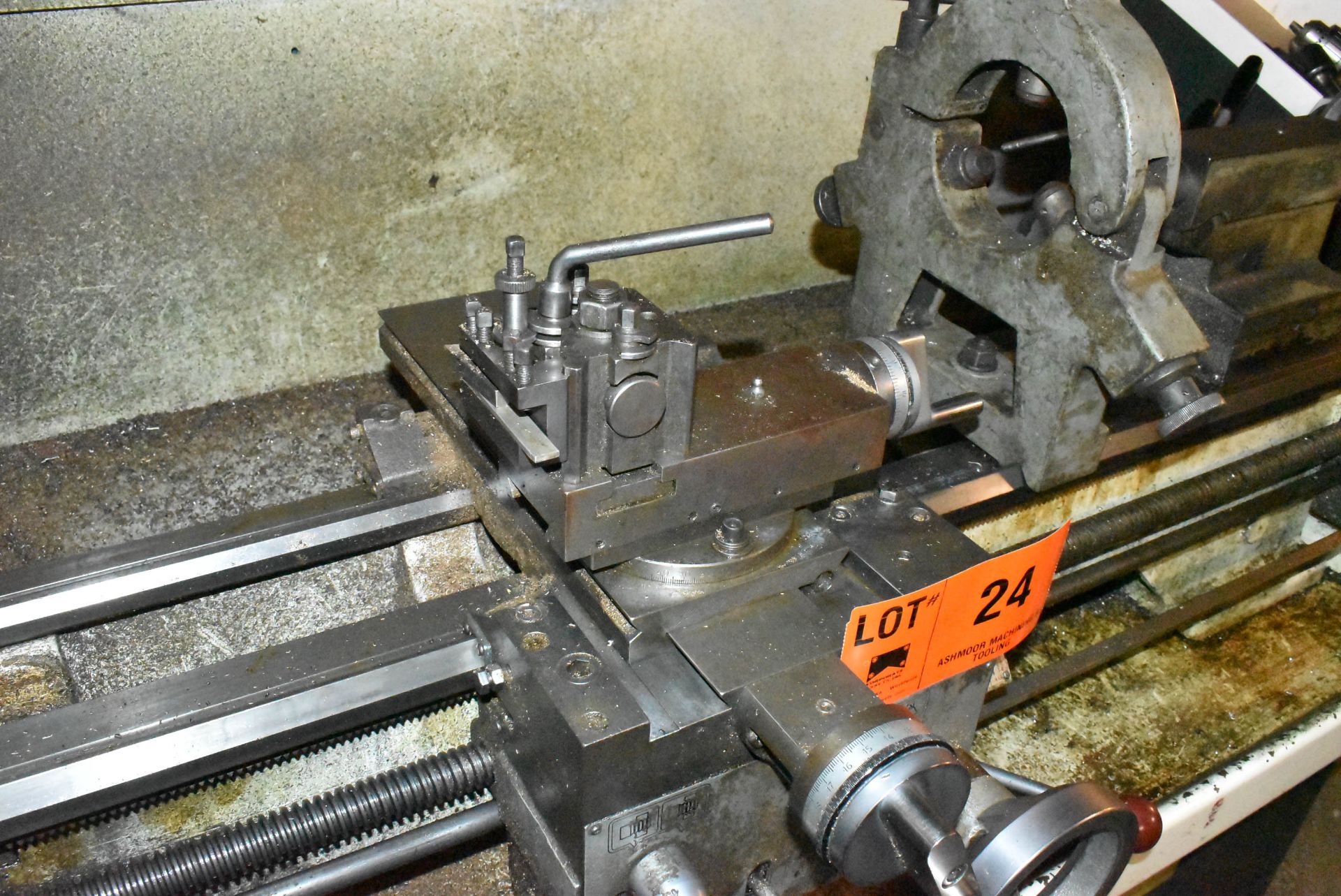 HARRISON GAP BED ENGINE LATHE WITH 12" SWING OVER BED, 40" BETWEEN CENTERS, 1.75" SPINDLE BORE, - Image 7 of 11