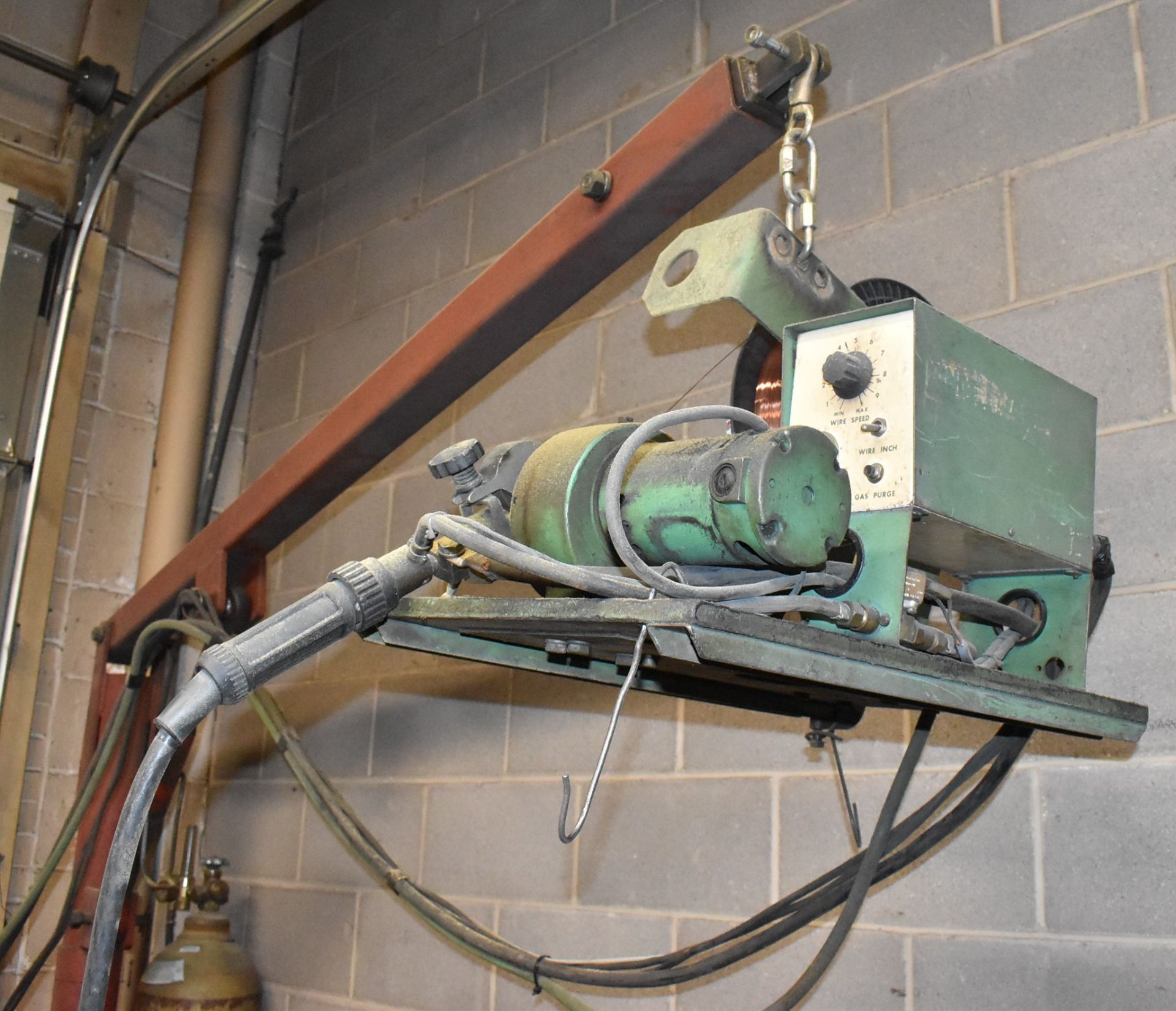 CANOX C-DW-450 MIG WELDER WITH WIRE FEEDER, BOOM, CABLES & GUN, S/N: JG056723 (TANK NOT INCLUDED) - Image 5 of 7