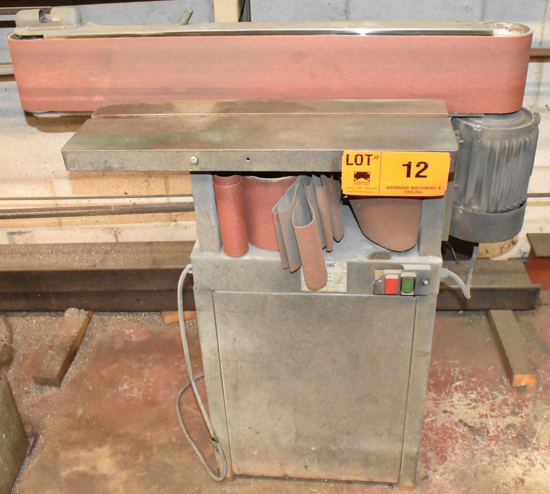 KING BOY80 6" X 40" HORIZONTAL BELT SANDER WITH 1.5 HP MOTOR, S/N: 52152 [RIGGING FEE FOR LOT # - Image 2 of 3