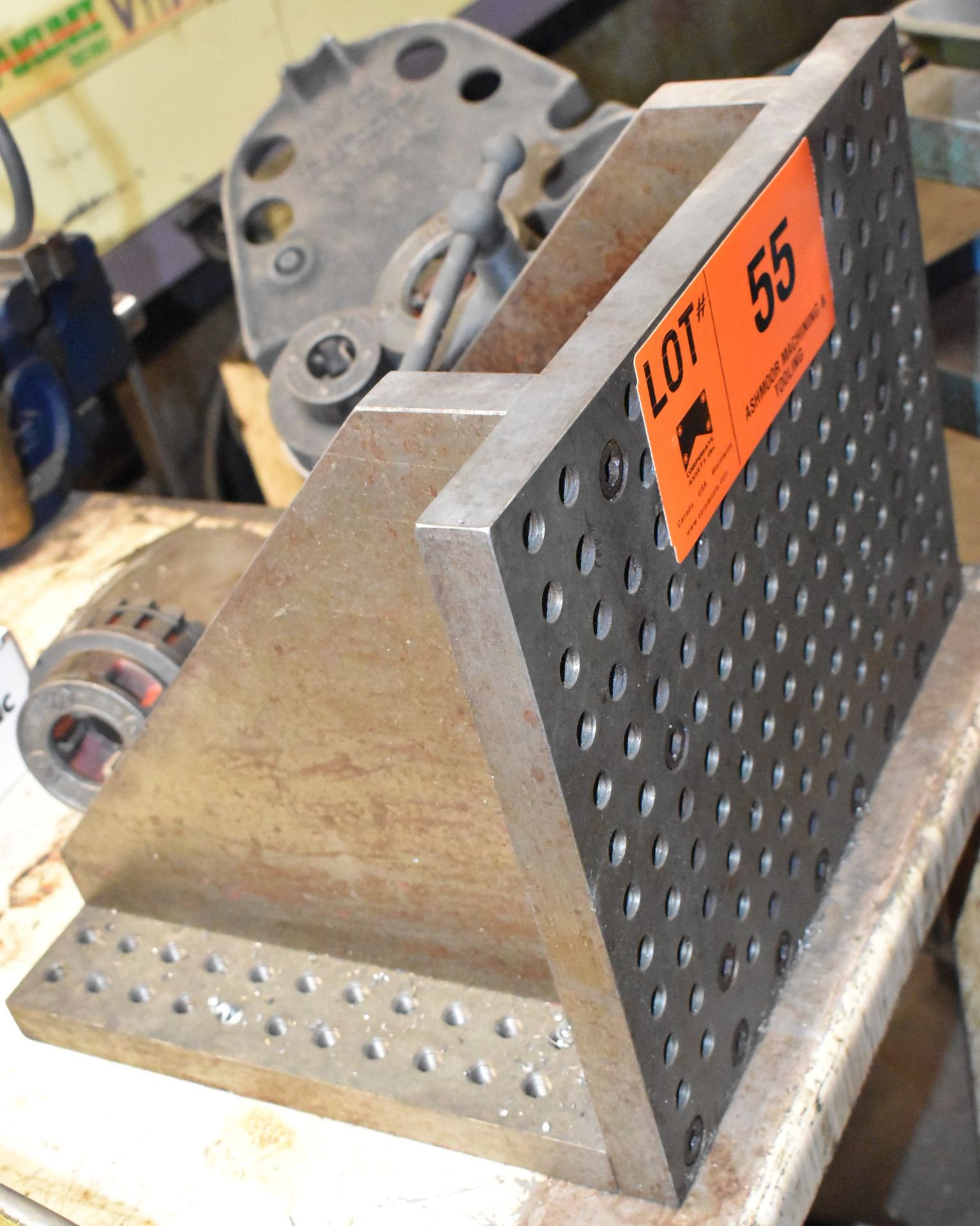 15.25"X12.25" DRILLED & TAPPED ANGLE PLATE - Image 2 of 2