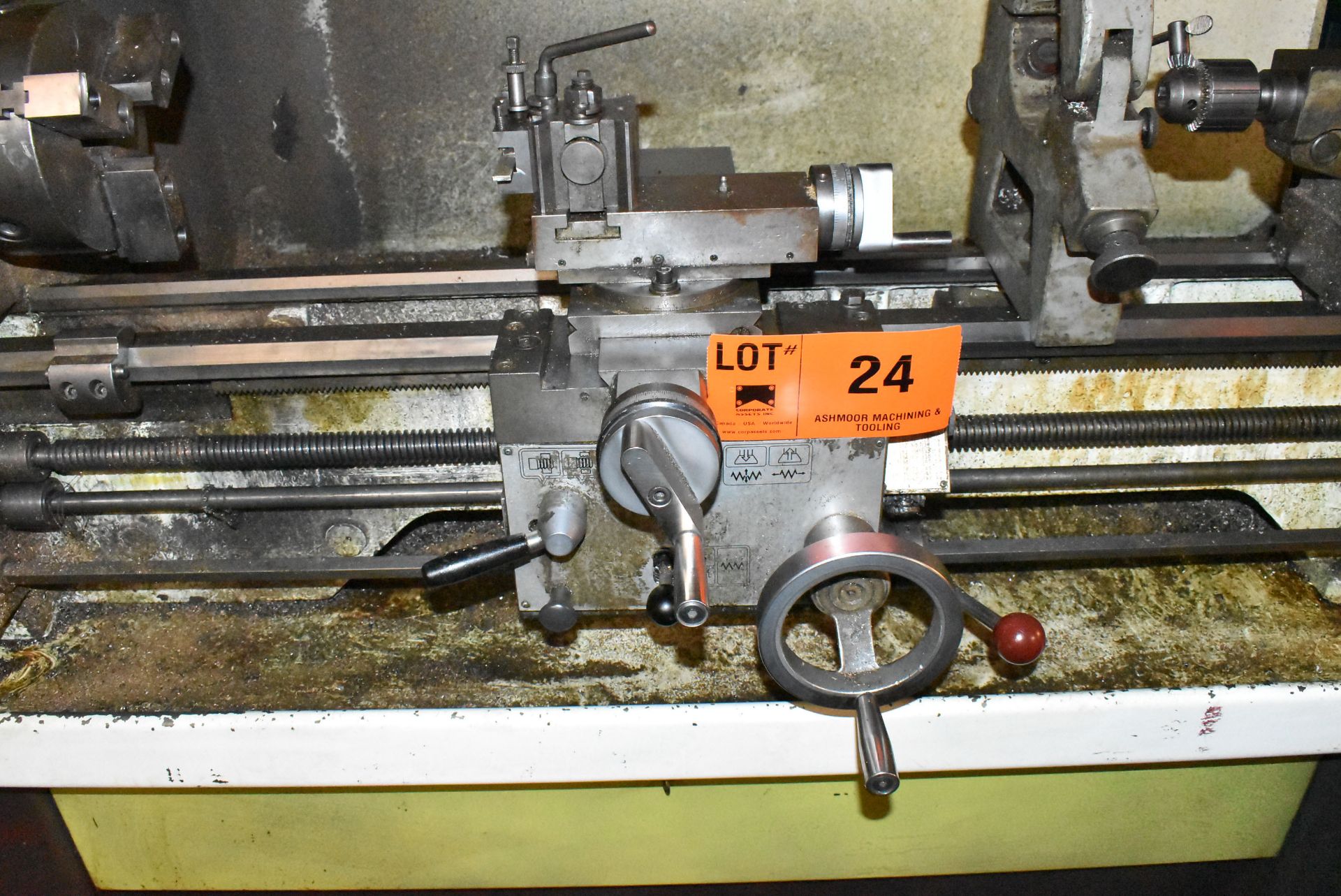 HARRISON GAP BED ENGINE LATHE WITH 12" SWING OVER BED, 40" BETWEEN CENTERS, 1.75" SPINDLE BORE, - Image 6 of 11