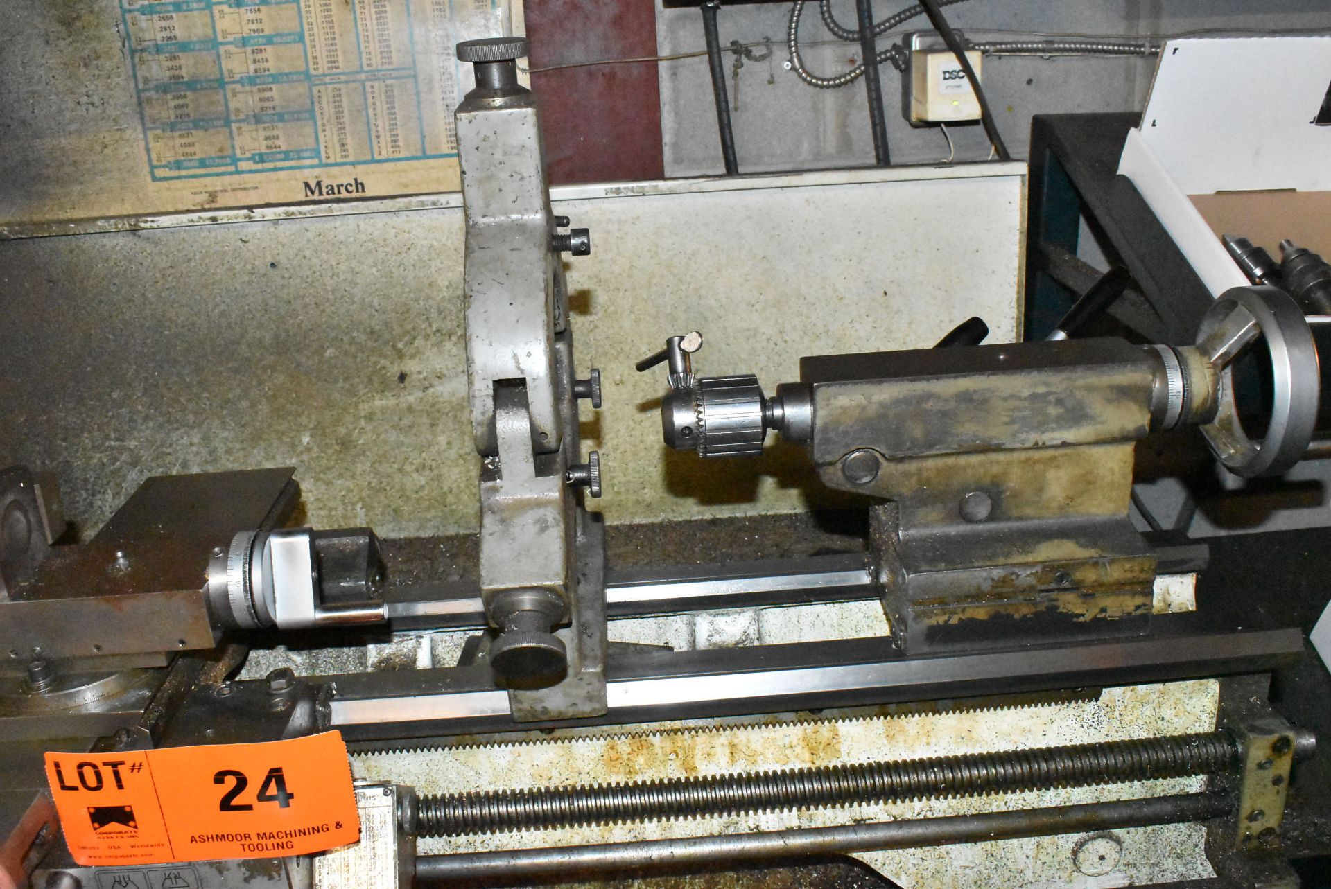 HARRISON GAP BED ENGINE LATHE WITH 12" SWING OVER BED, 40" BETWEEN CENTERS, 1.75" SPINDLE BORE, - Image 11 of 11