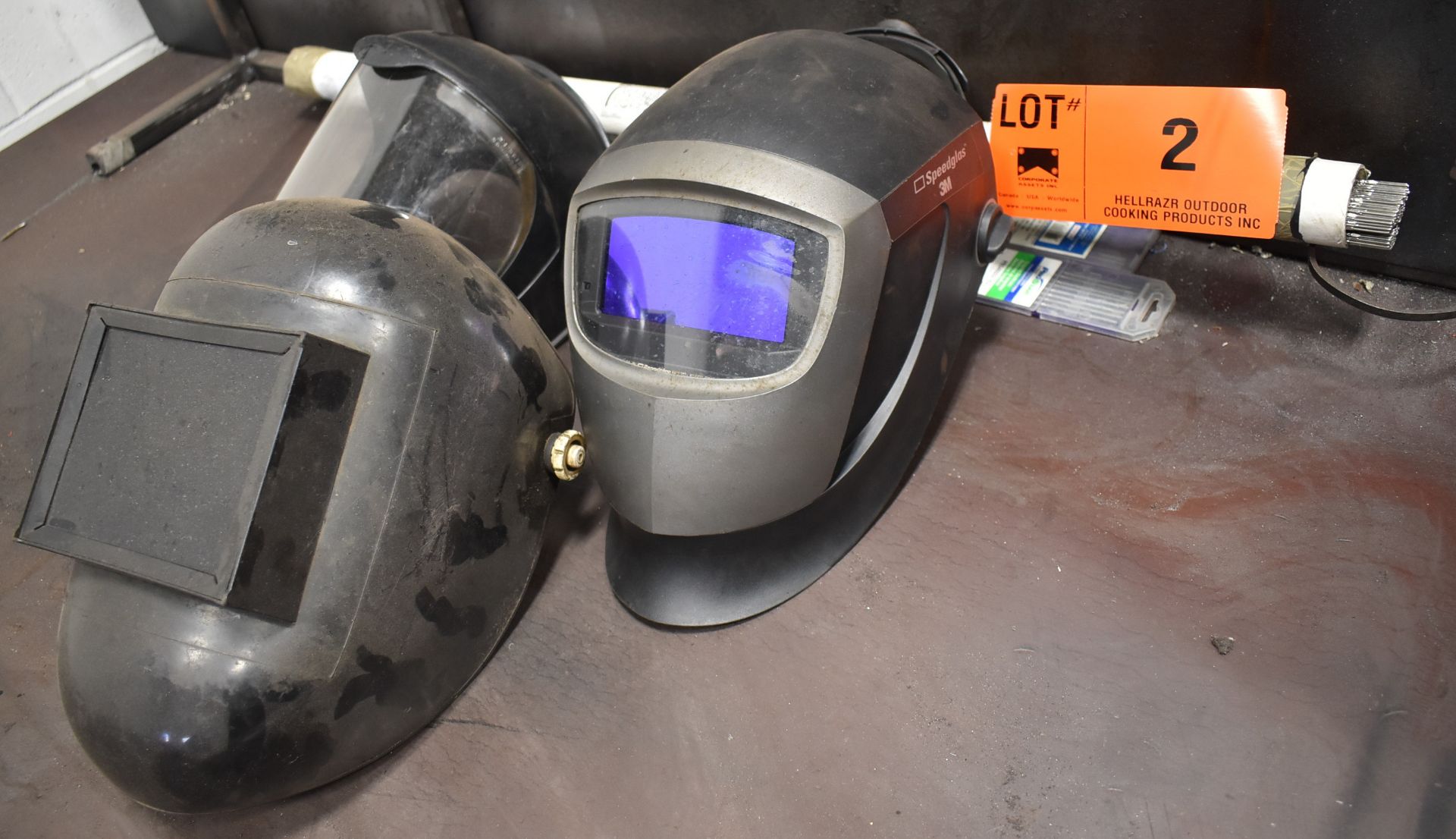 LOT/ WELDING MASKS, ELECTRODES& SUPPLIES