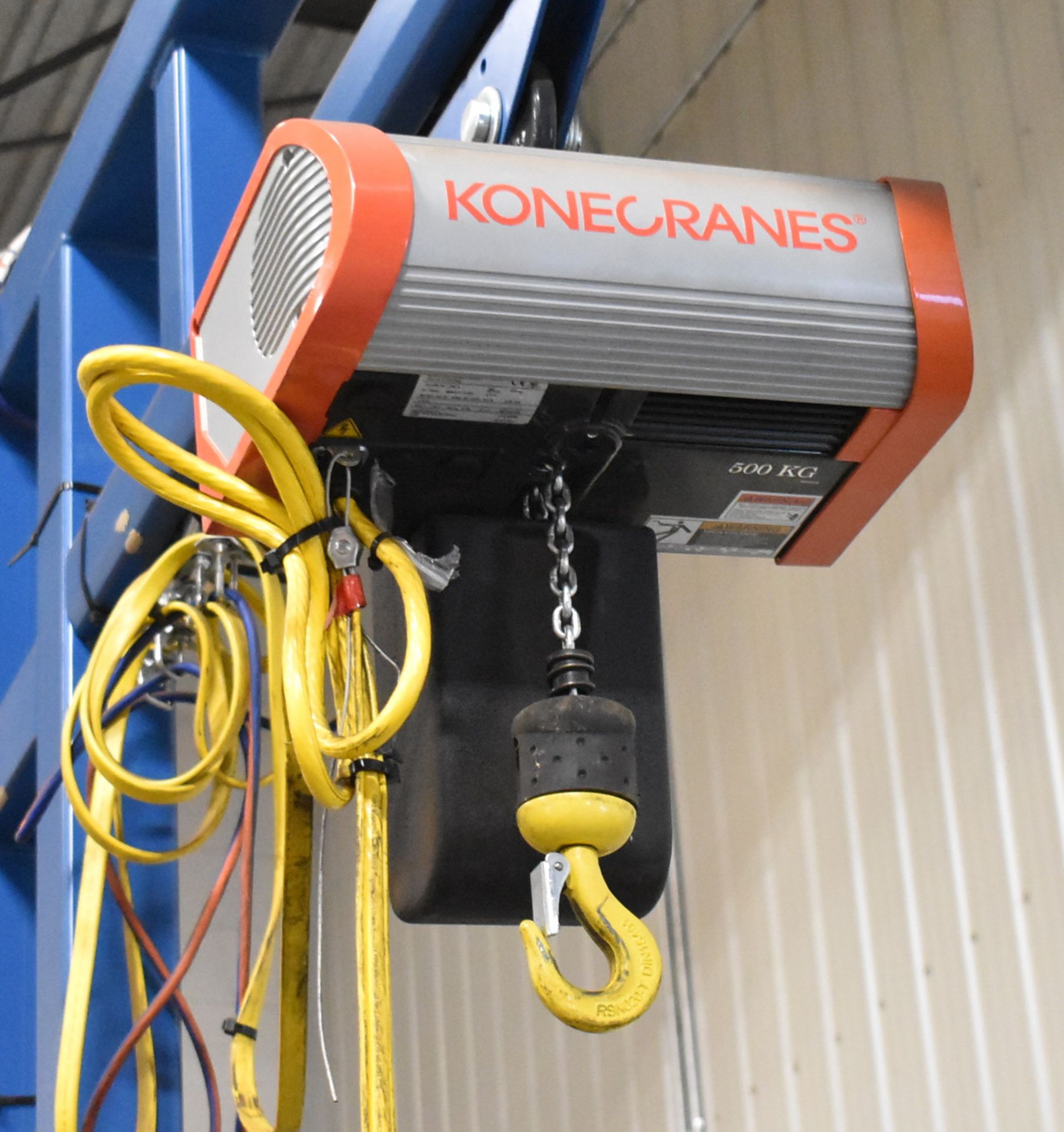 GORBEL 1,000 LB. CAPACITY FREE STANDING JIB ARM WITH 12' SPAN, 98" UNDER HOOK, KONECRANES 500 KG. ( - Image 3 of 5