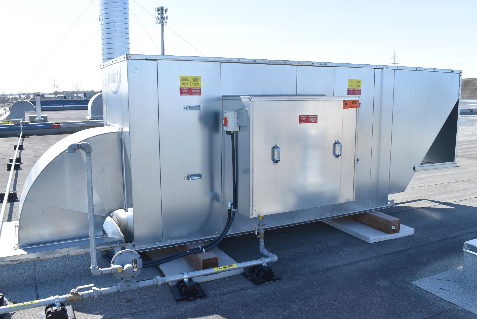 IST PAINT SAB18-SNP NATURAL GAS-FIRED ROOFTOP AIR MAKEUP UNIT WITH 1,21,5000 BTUH MAX. FIRING