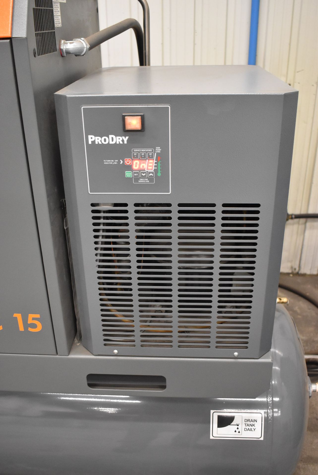 DV SYSTEMS (PURCHASED NEW IN 2020) C15TD 15 HP TANK-MOUNTED ROTARY SCREW AIR COMPRESSOR WITH PRO DRY - Image 5 of 6